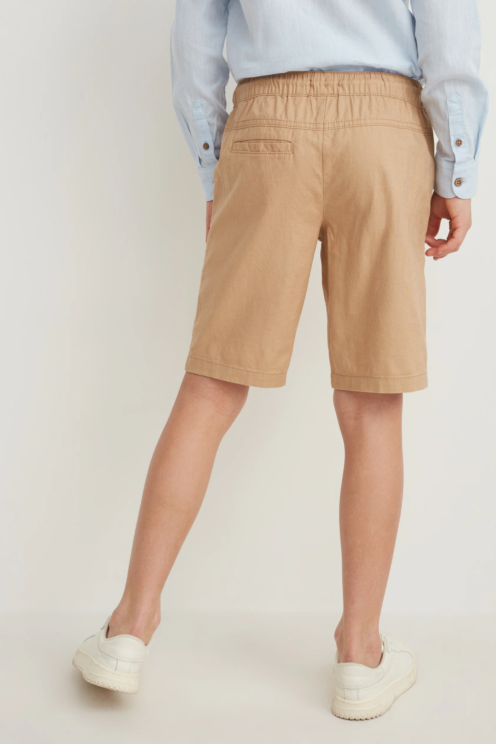 Bermuda shorts - linen blend