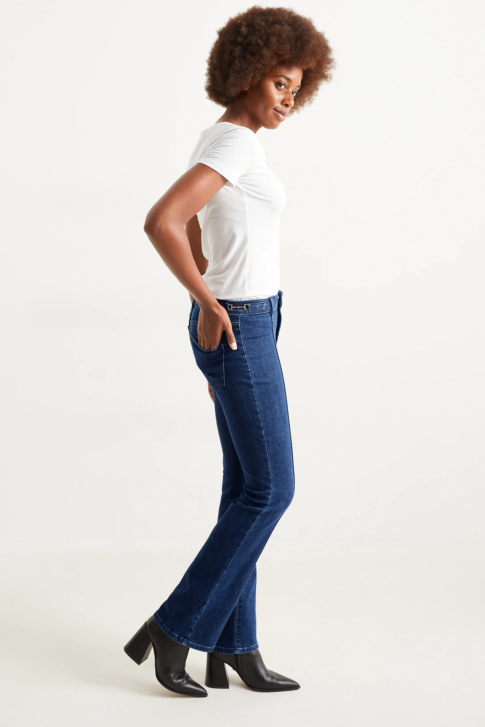 Bootcut jeans - high waist
