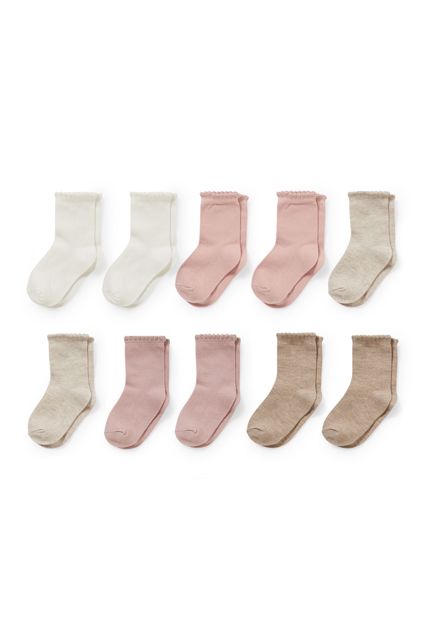 Multipack of 10 - baby socks