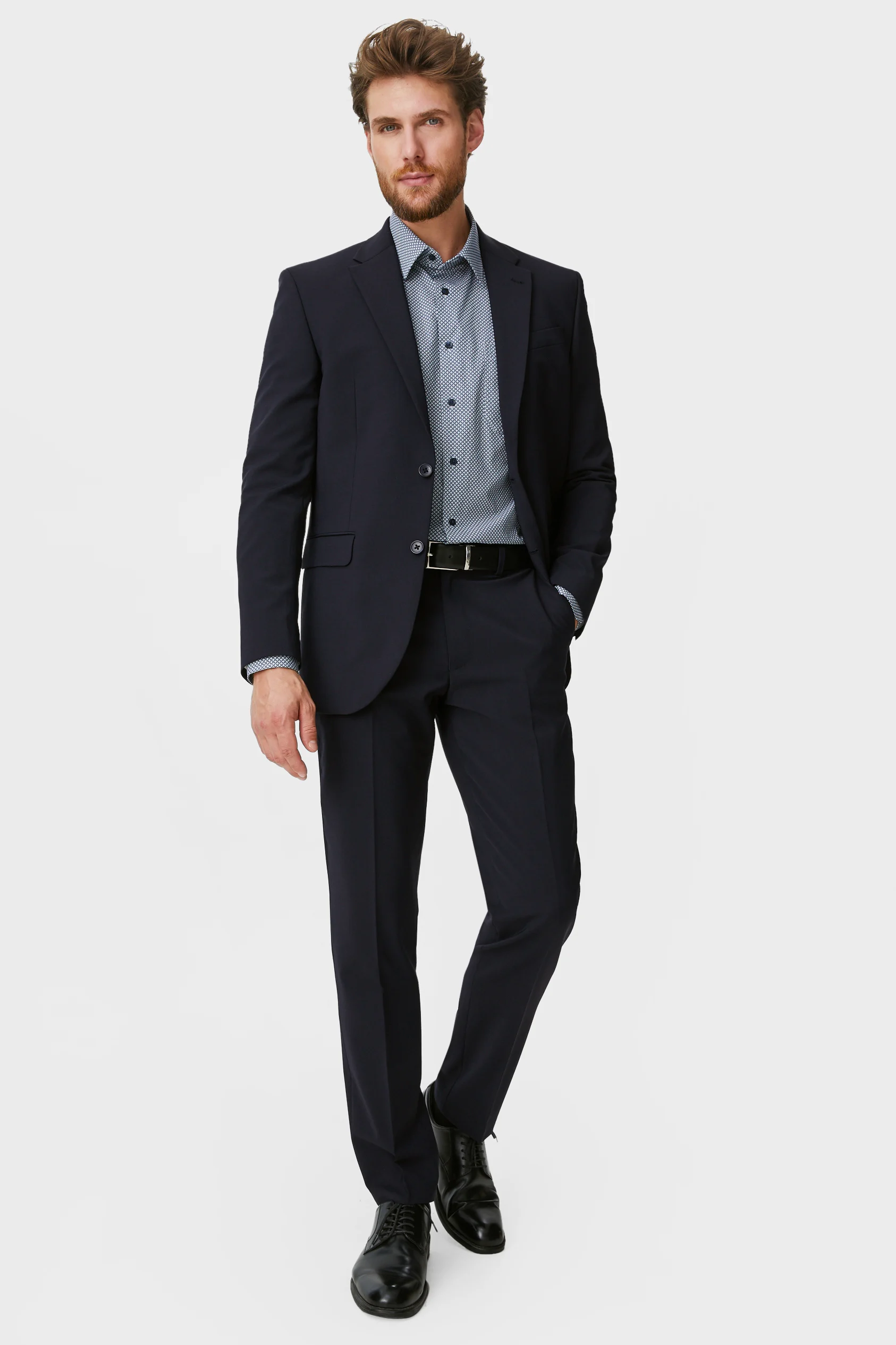 Mix-and-match suit trousers - regular fit - flex - wool blend - LYCRA?