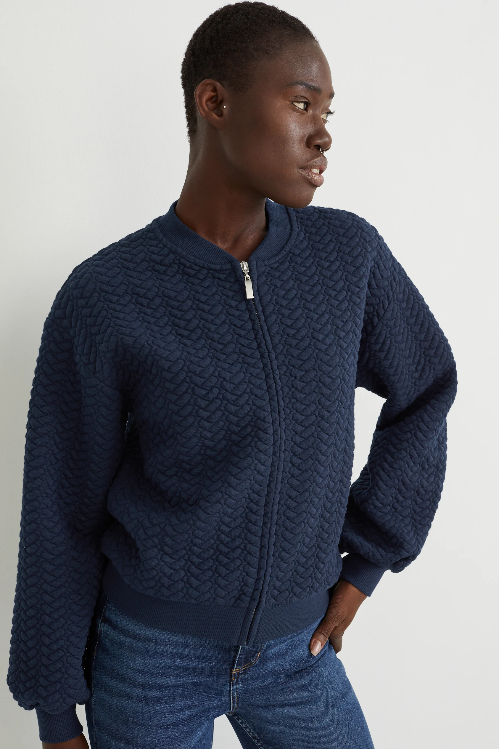 Zip-through sweatshirt