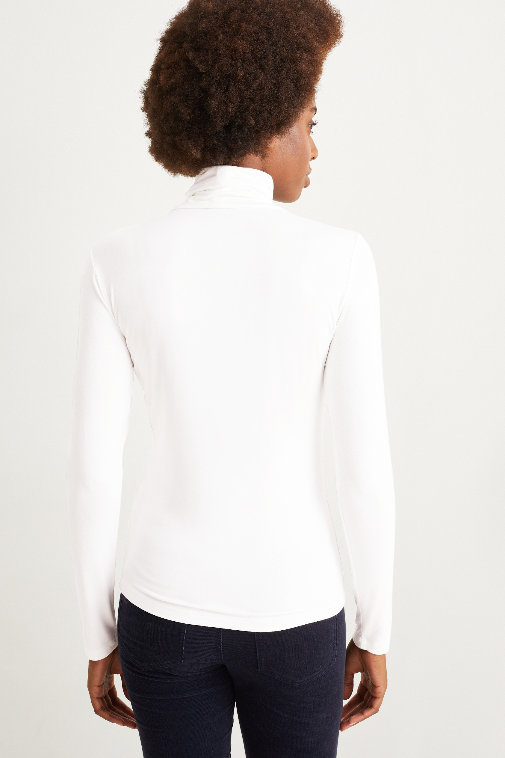 Basic polo neck top