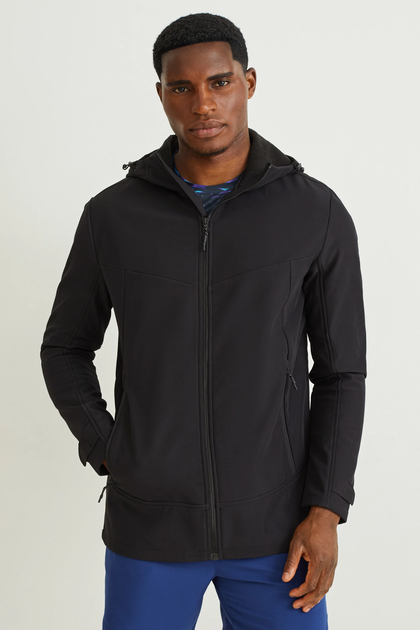 Softshell jacket with hood - 4-way stretch