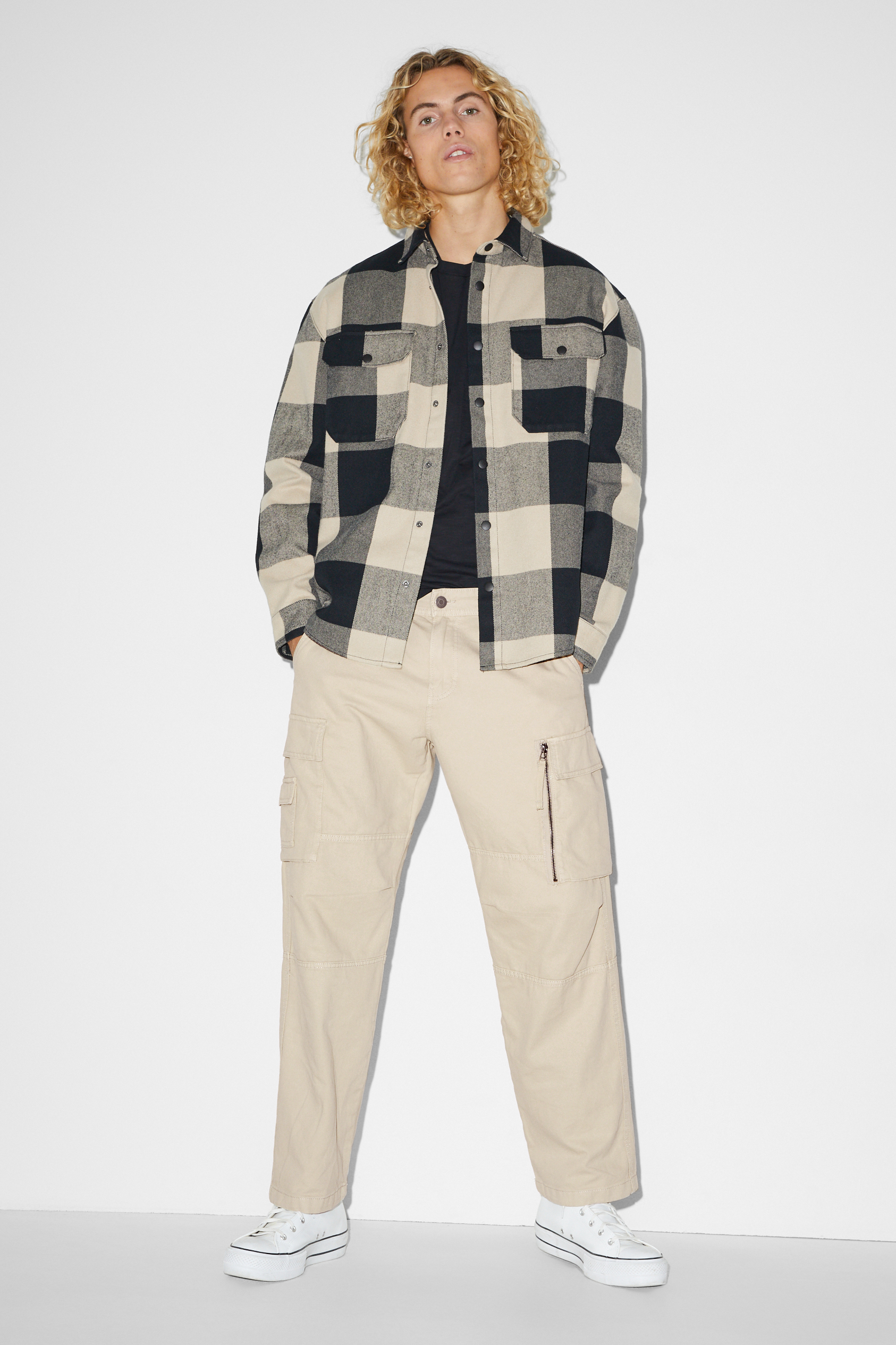 Cargo trousers - relaxed fit
