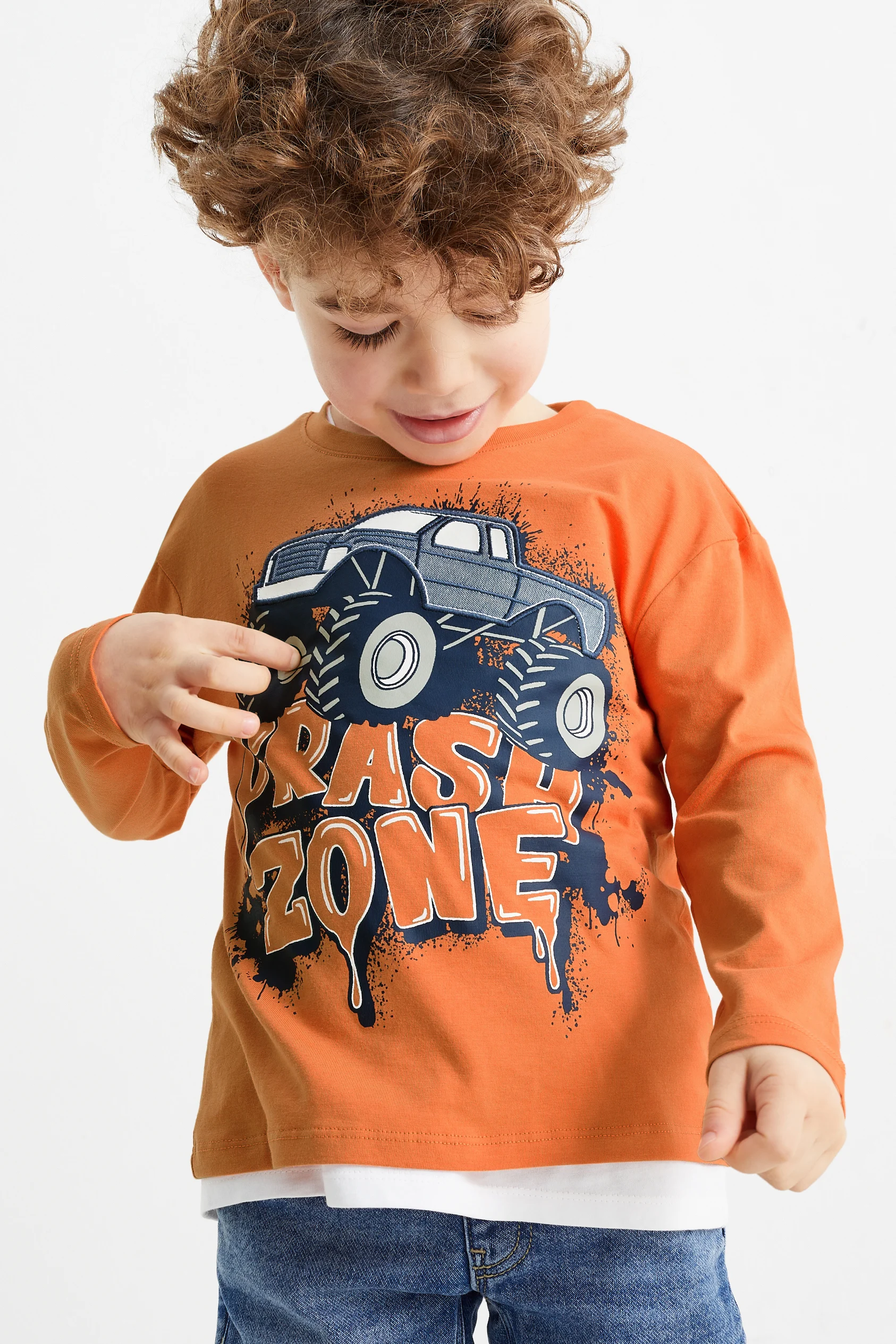 Multipack of 2 - dinosaur - long sleeve top