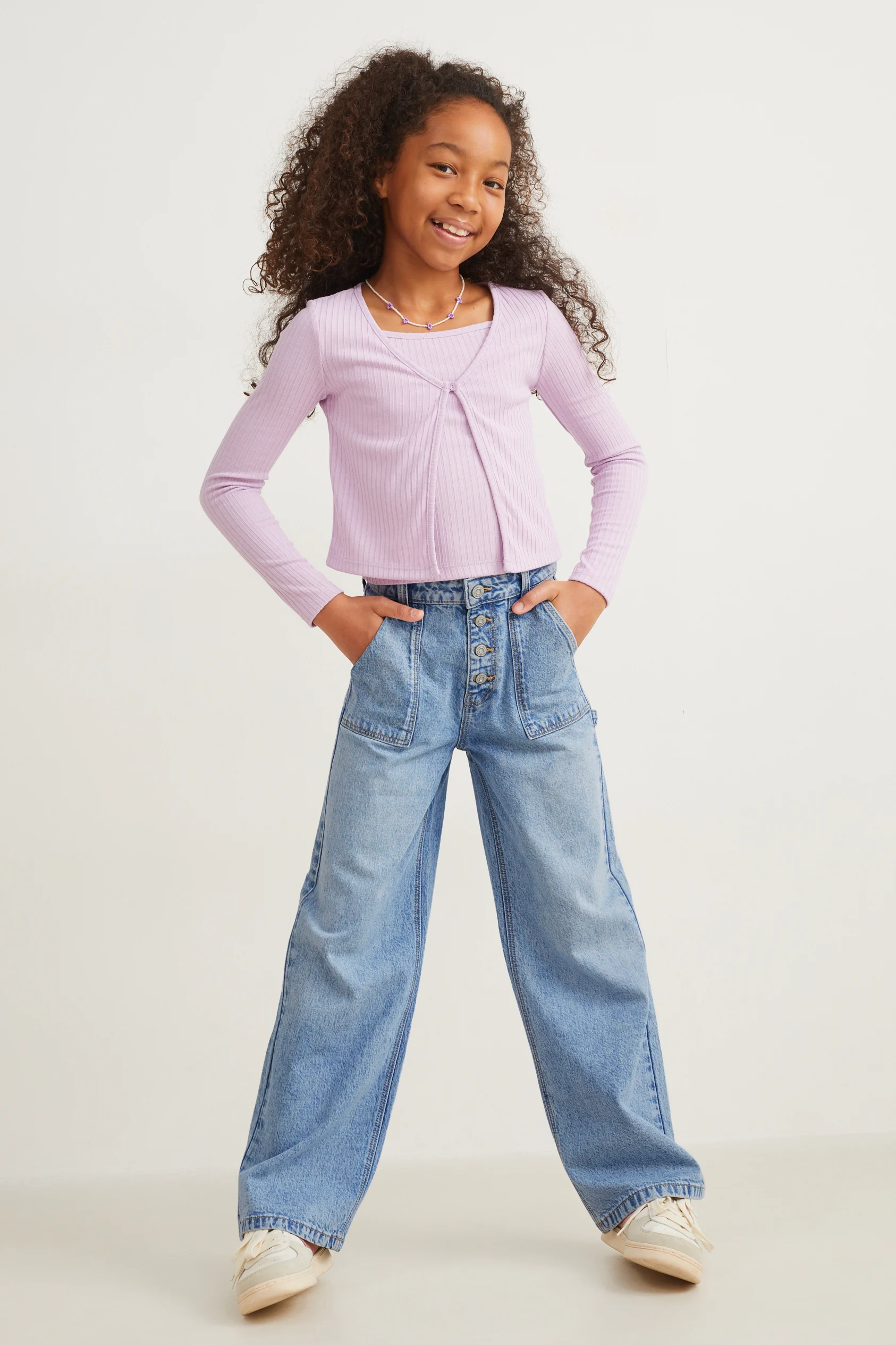 Wide leg jeans