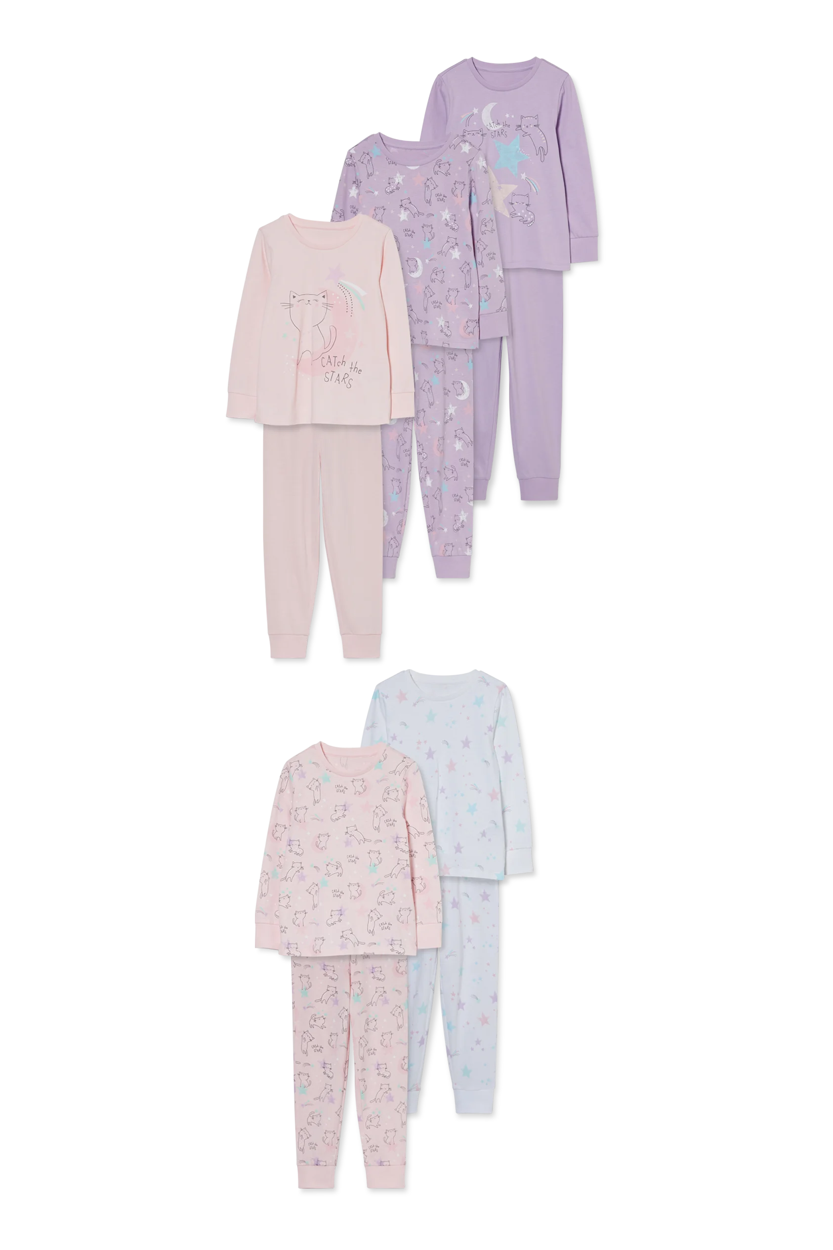 Multipack of 5 - pyjamas - 10 piece