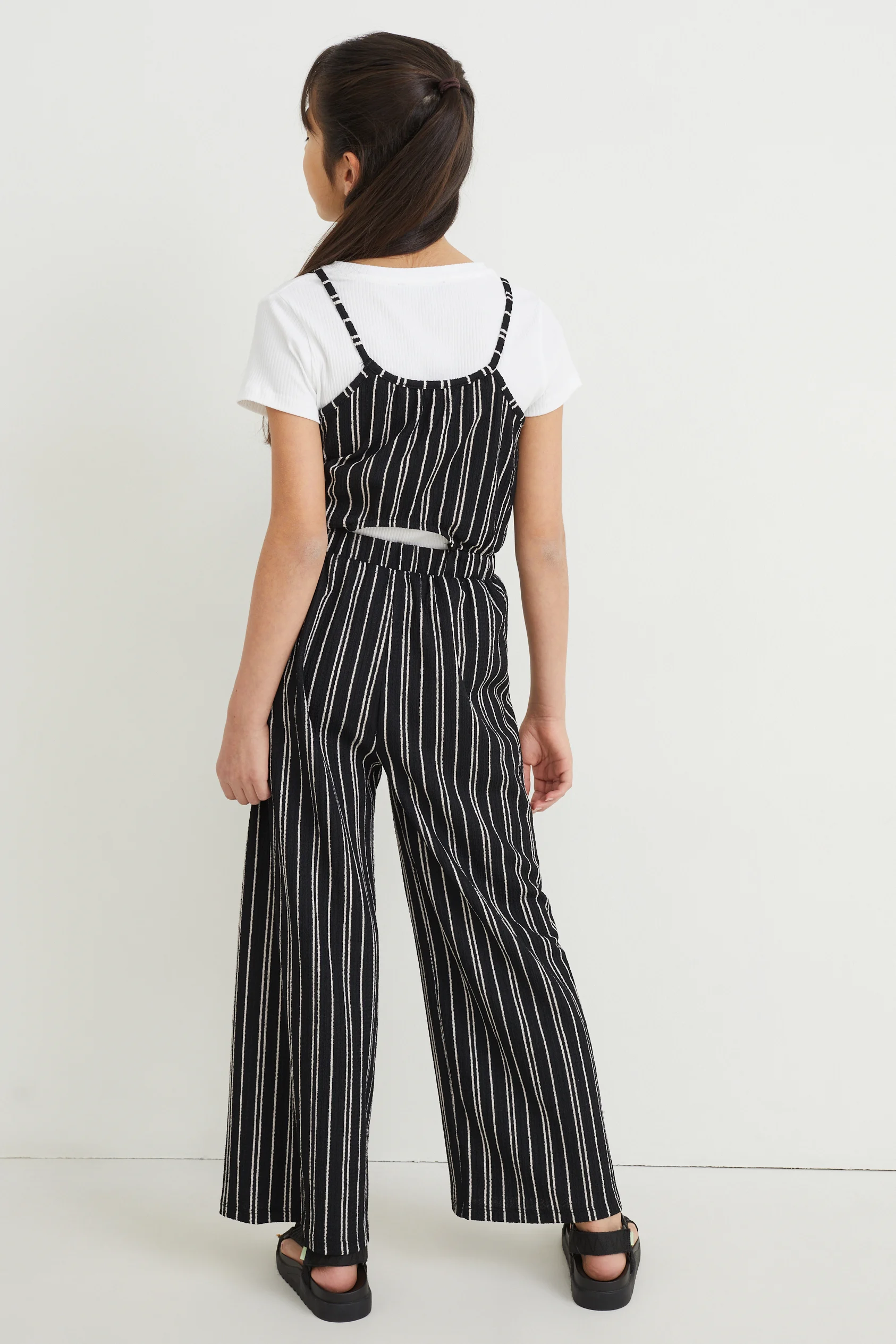 Set - jumpsuit and short sleeve T-shirt - 2 piece