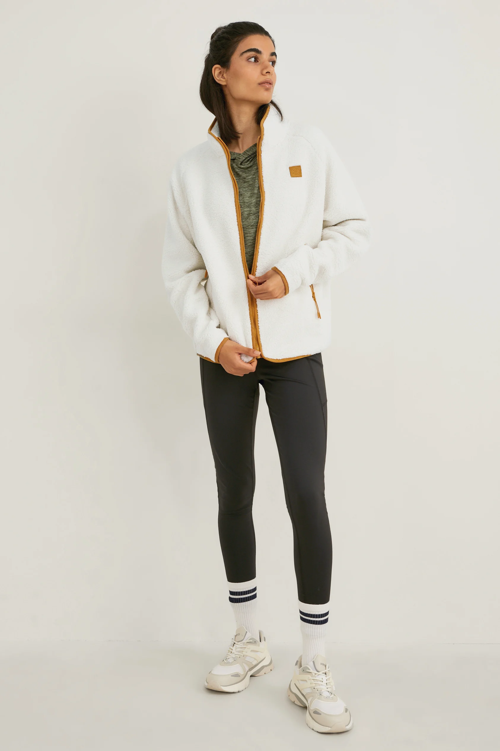 Teddy fur zip-through sweatshirt - hiking - THERMOLITE?