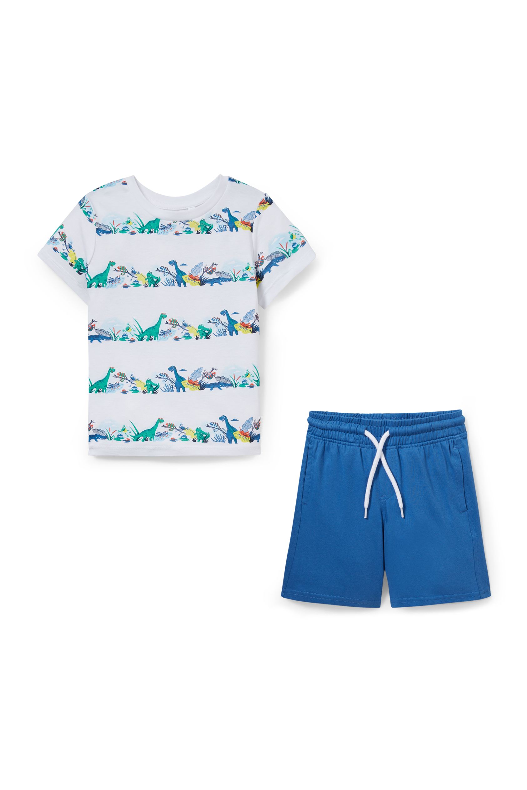 Set - short sleeve T-shirt and sweat shorts