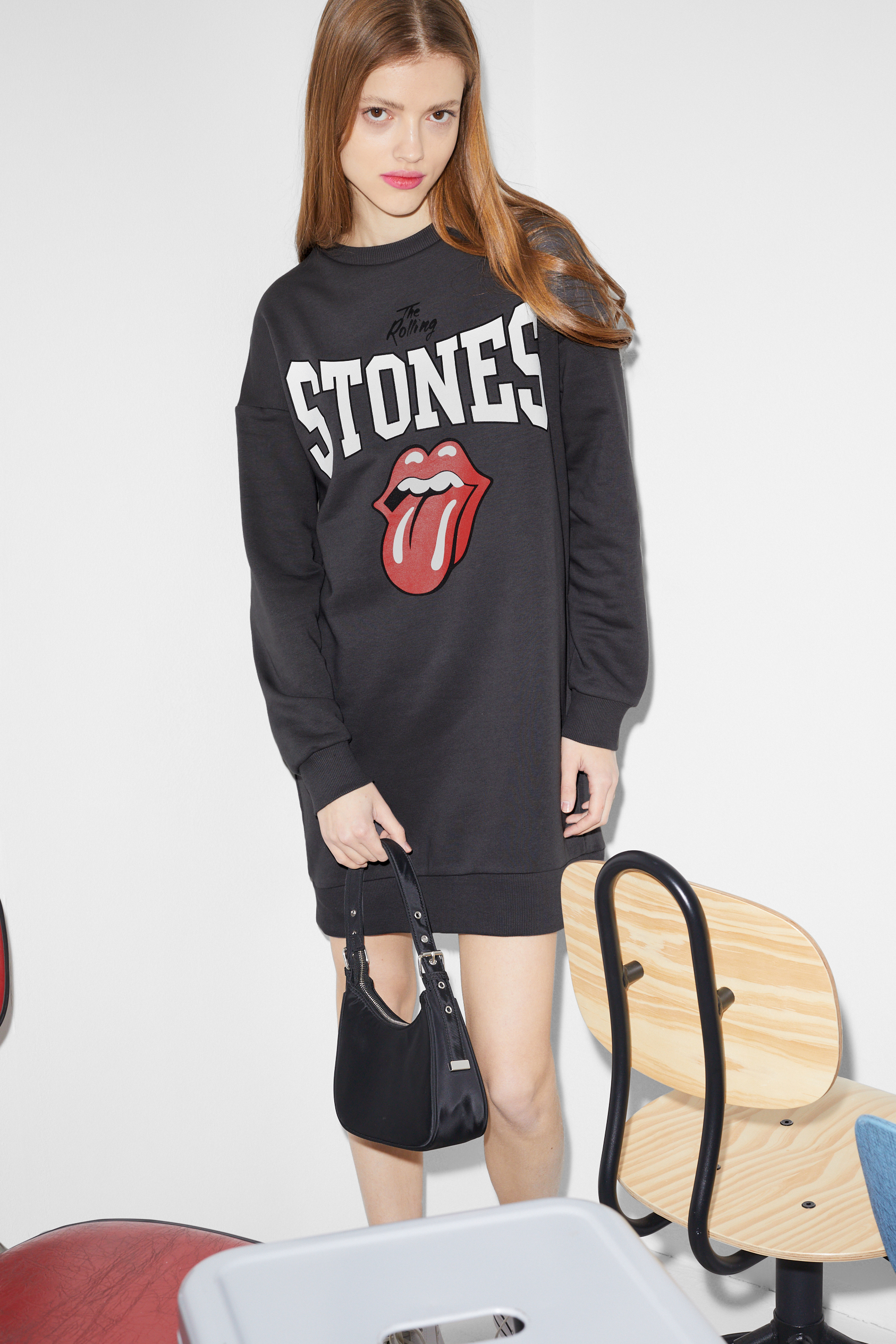 CLOCKHOUSE - sweatshirt dress - Rolling Stones