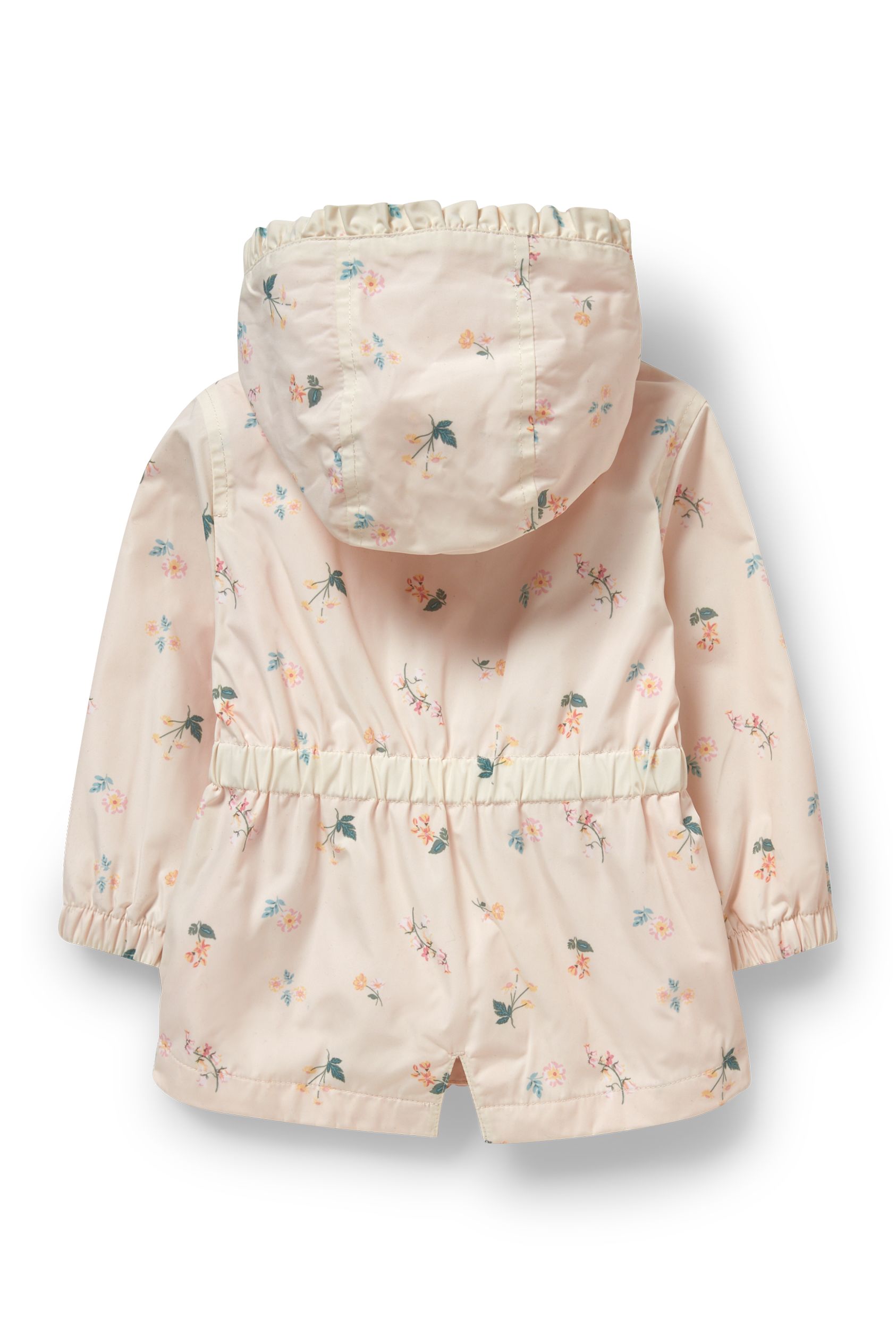 Baby jacket with hood - floral