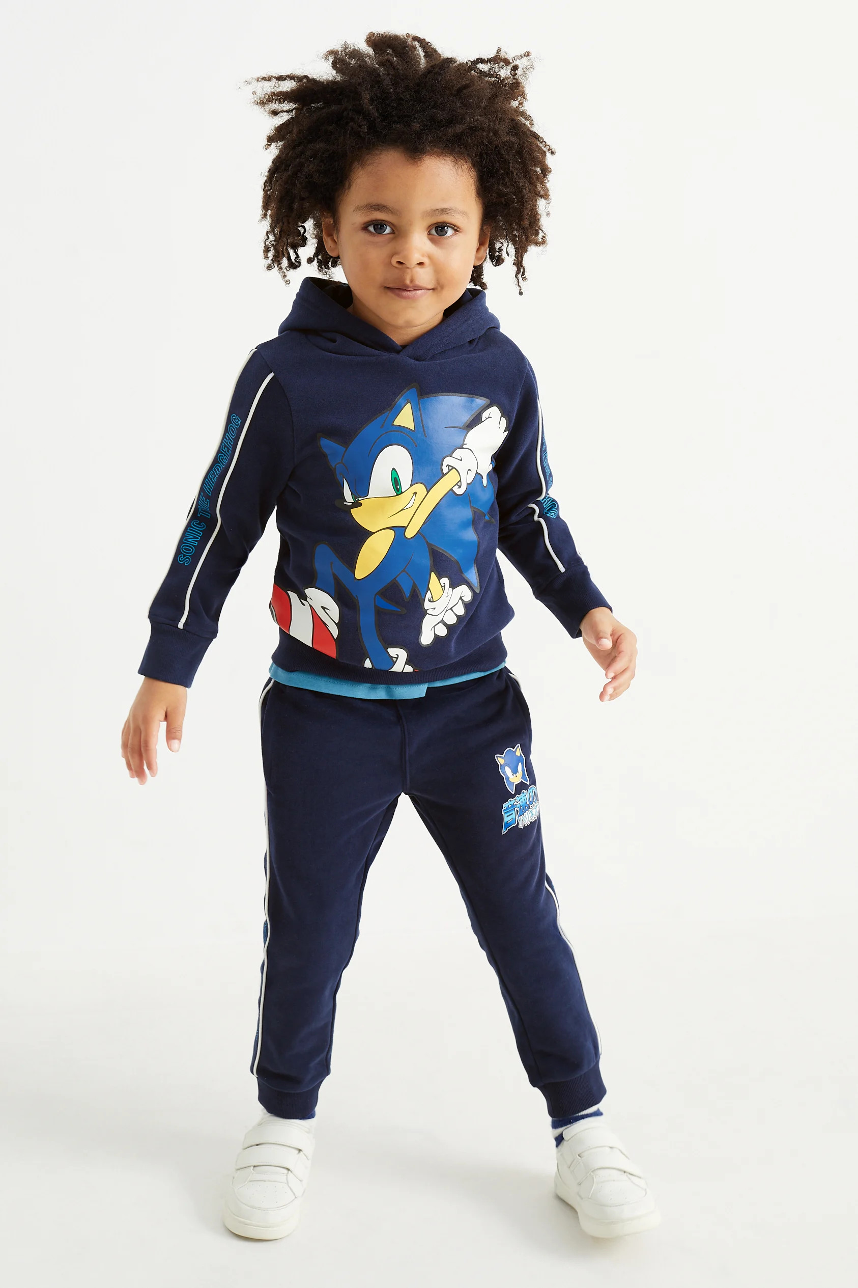 Sonic - set - hoodie and short sleeve T-shirt - 2 piece