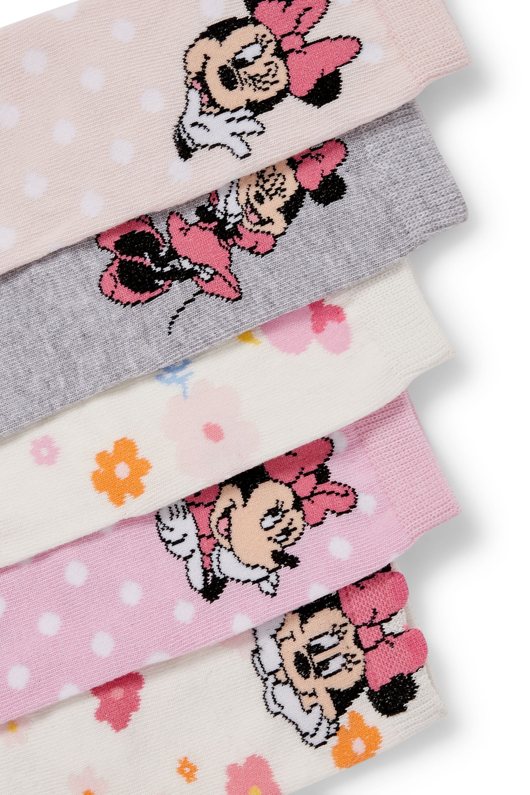 Multipack of 5 - Minnie Mouse - socks with motif