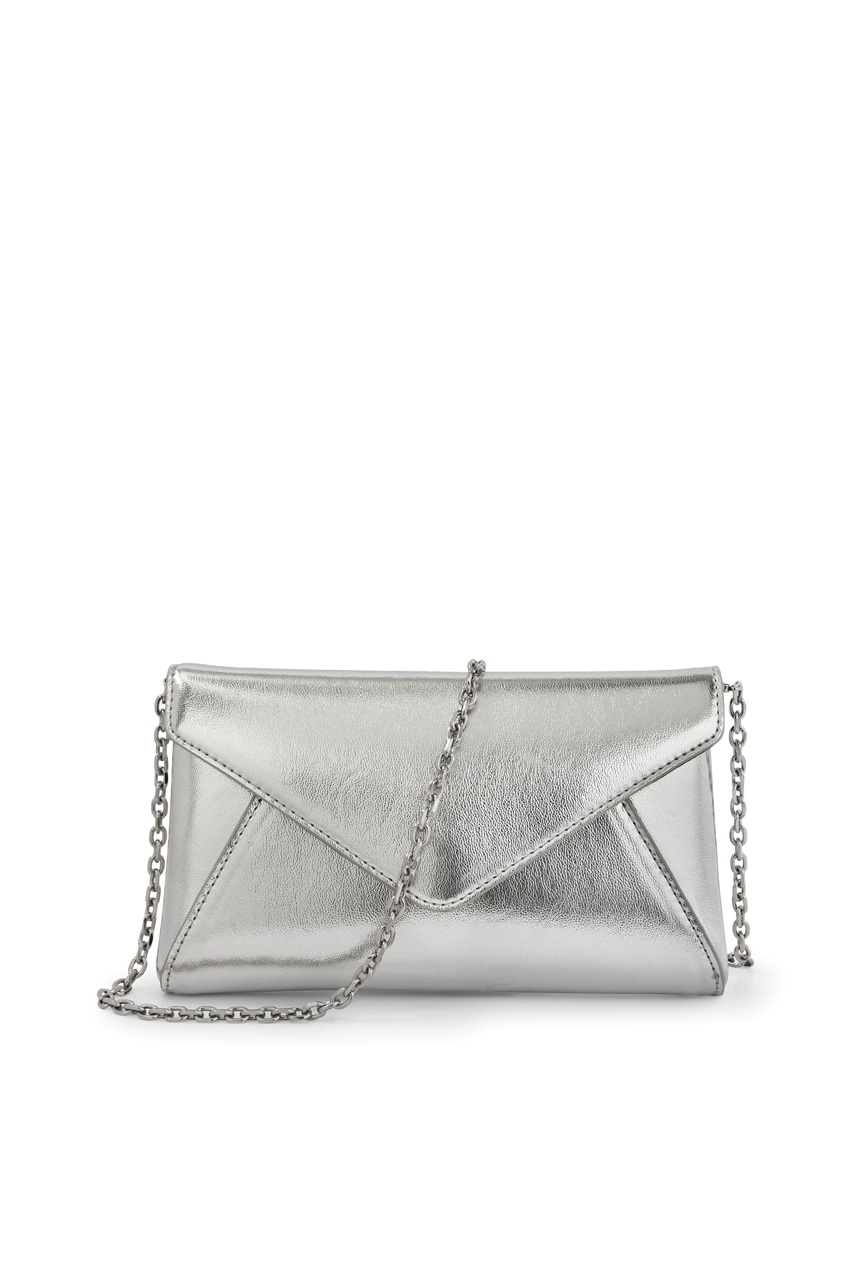 Shoulder bag with detachable bag strap - faux leather