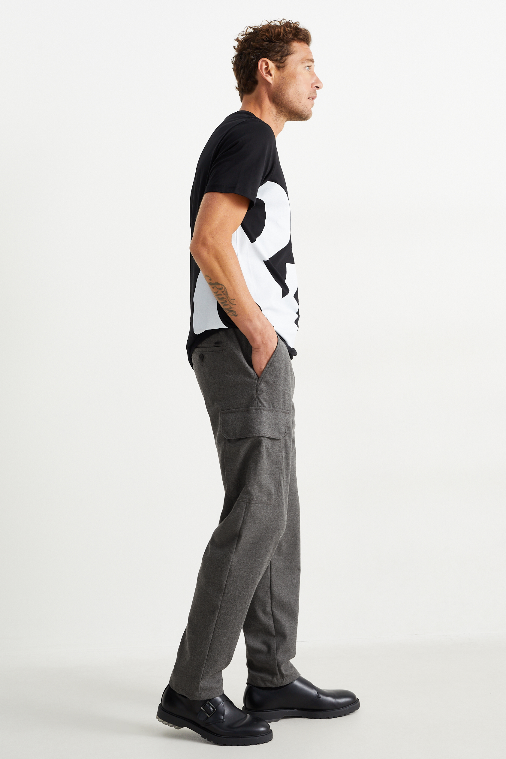 Cargo trousers - tapered fit - Flex