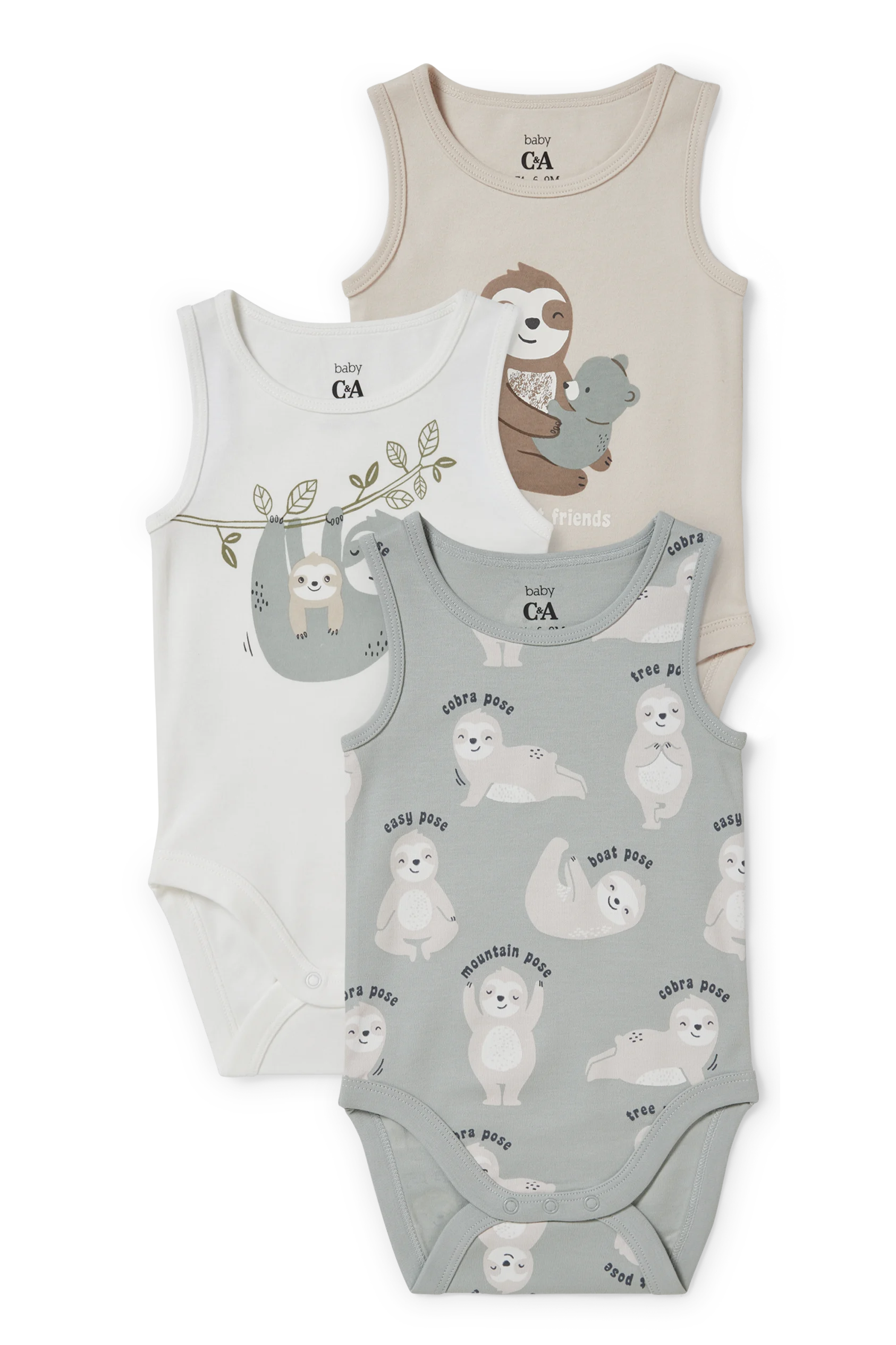 Multipack of 3 - baby bodysuit