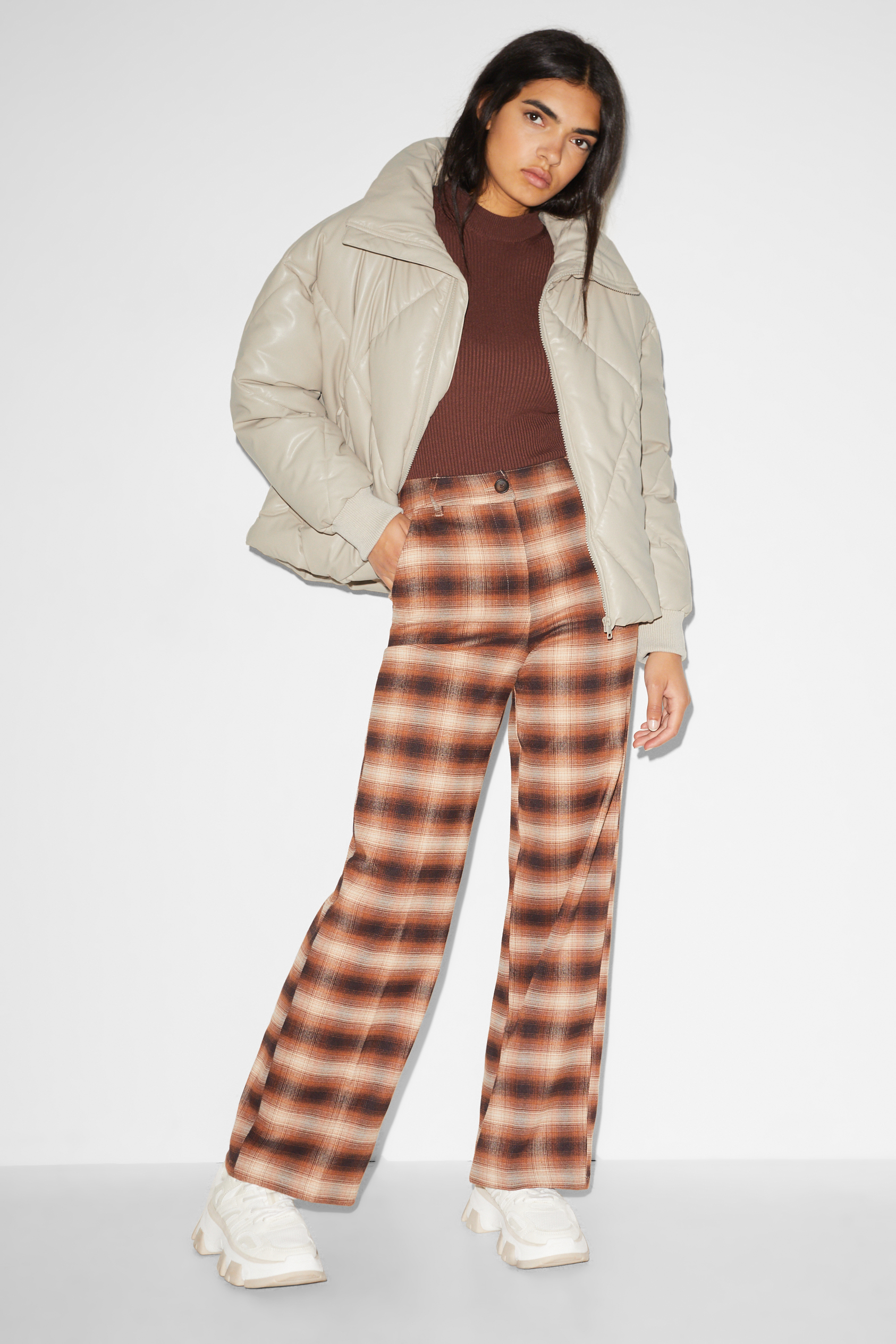 CLOCKHOUSE - quilted jacket - faux leather