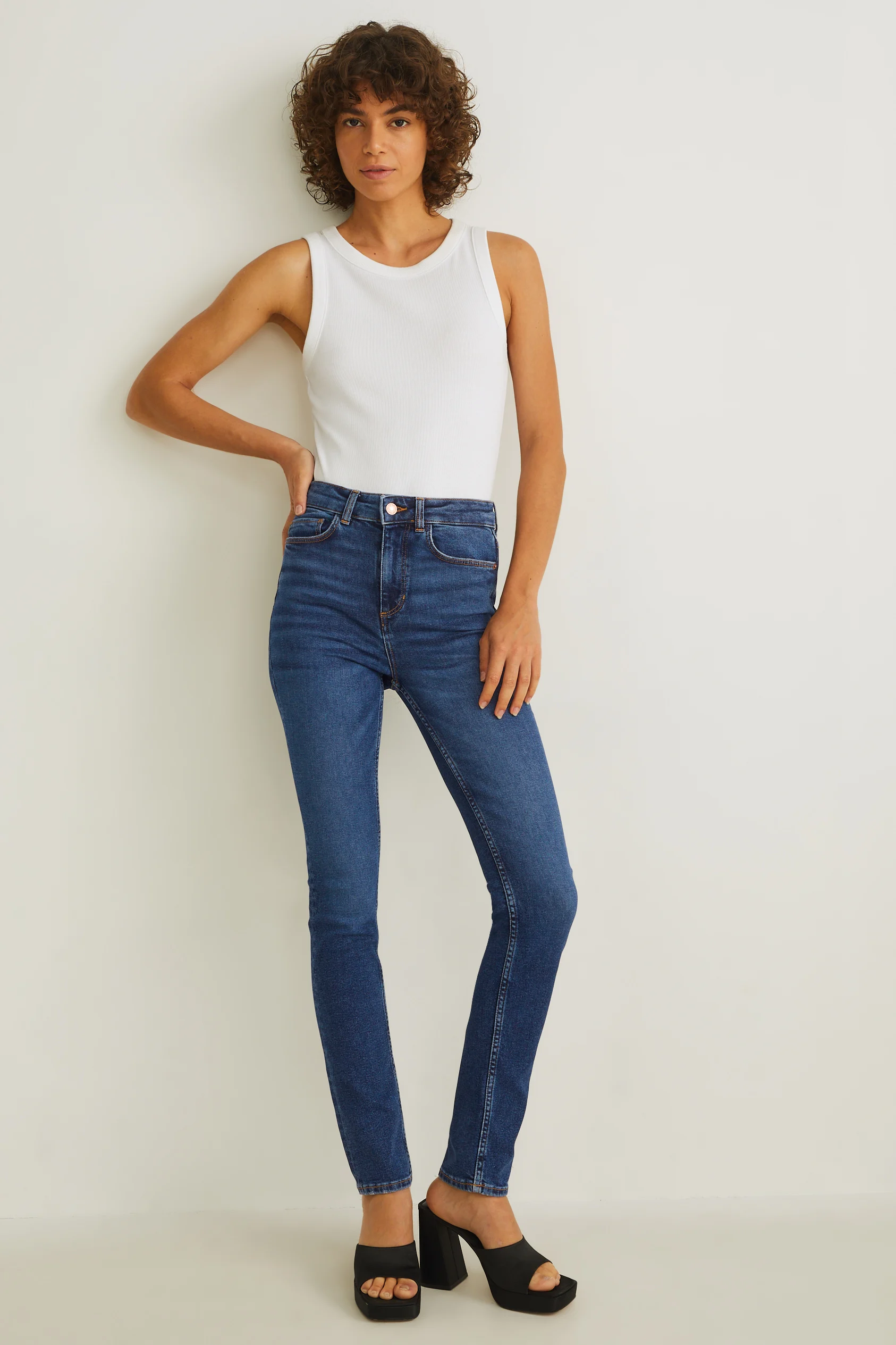 Slim jeans - high waist