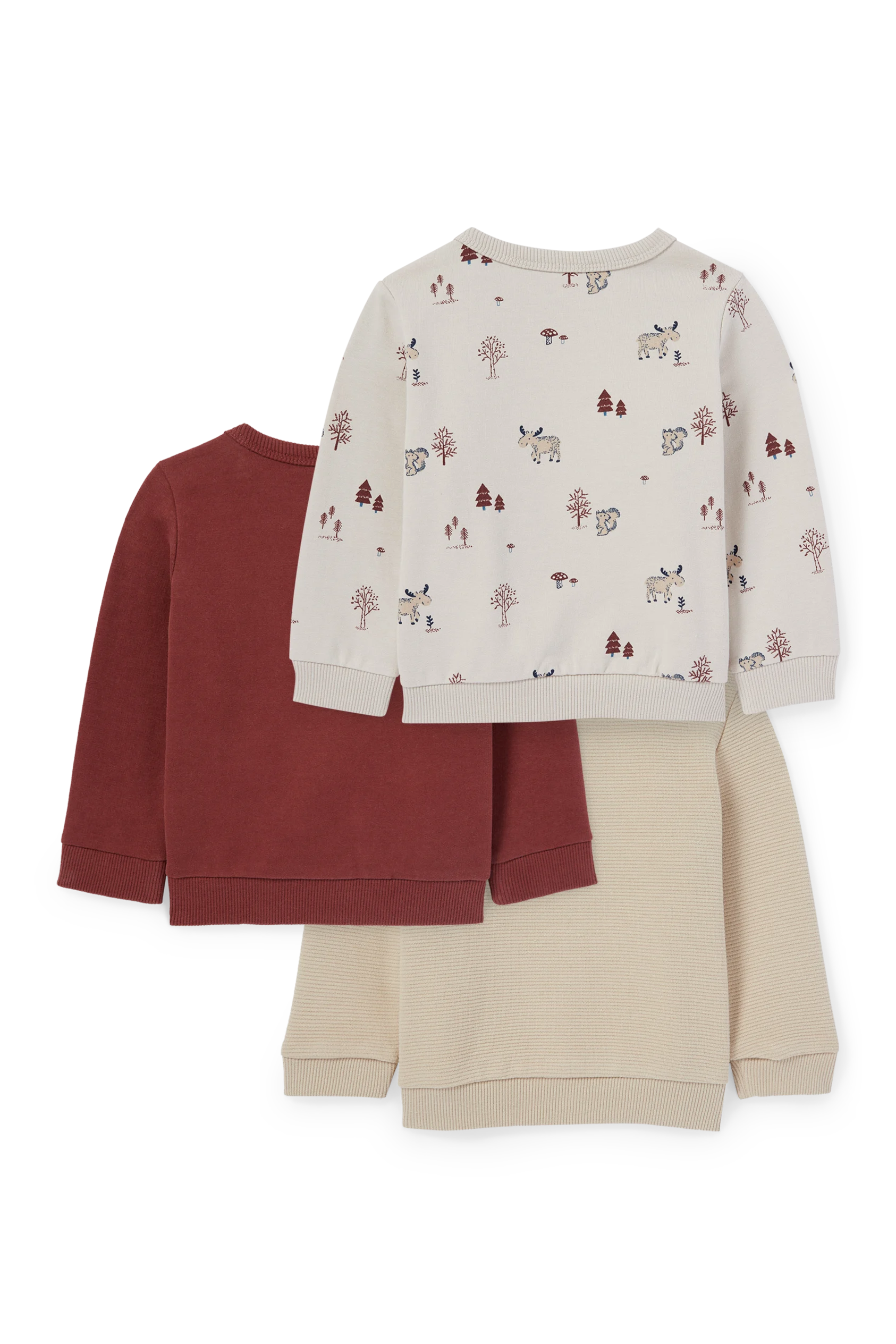 Multipack of 3 - elk - baby sweatshirt