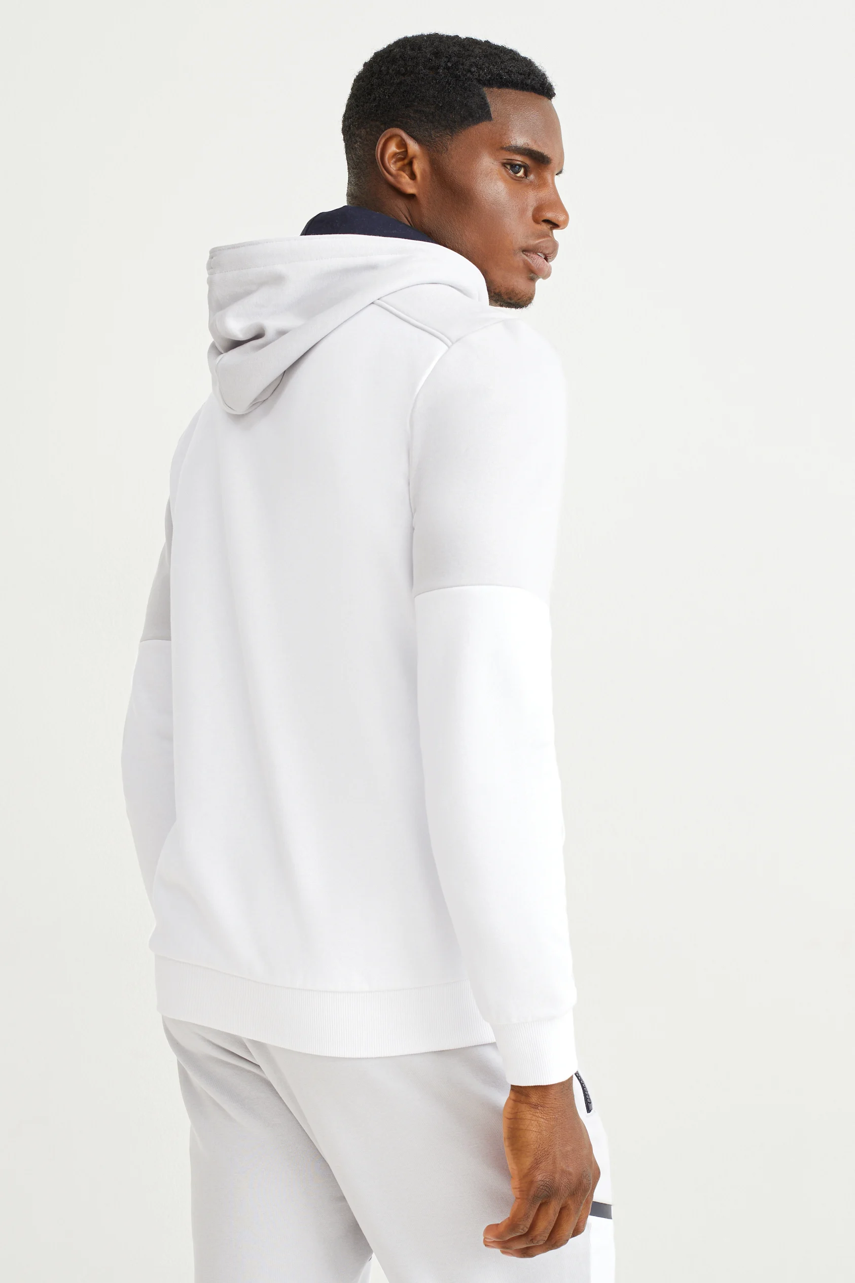 Zip-through sweatshirt with hood