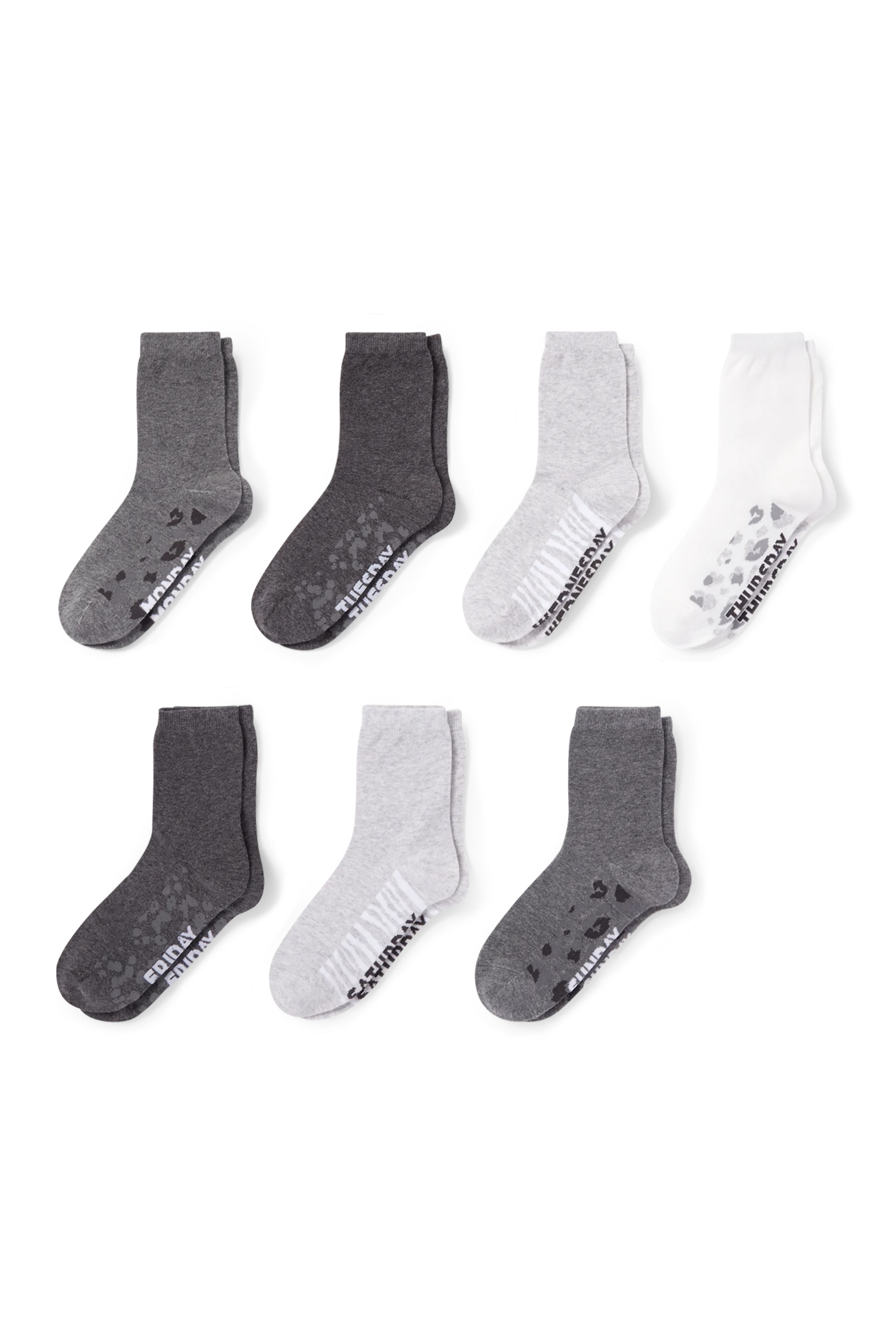 Multipack of 7 - days of the week - socks with motif