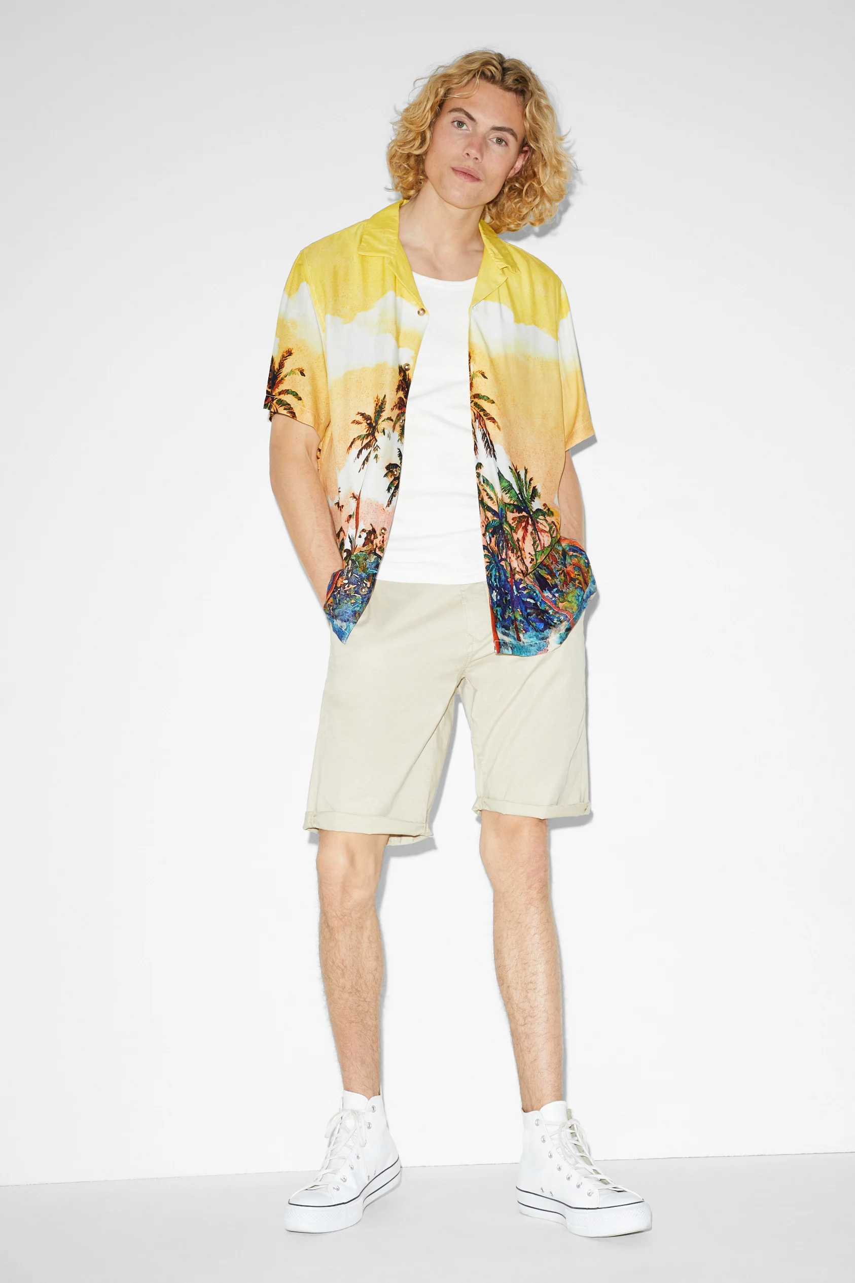 Shirt - regular fit - lapel collar