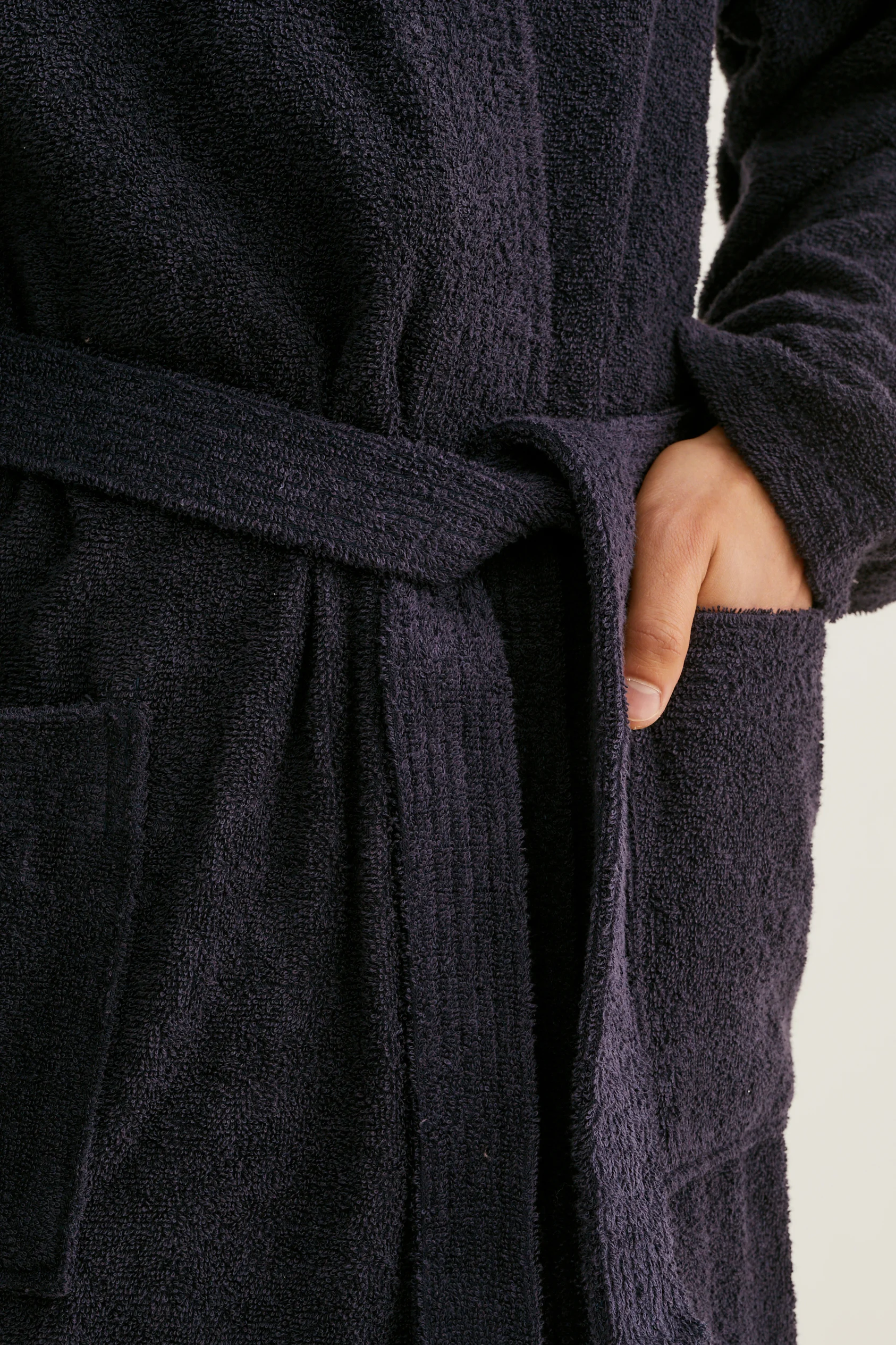 Terry cloth bathrobe