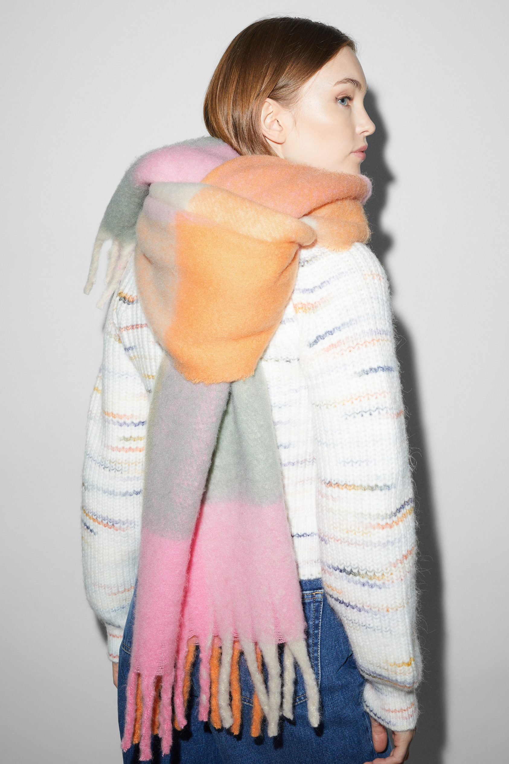 CLOCKHOUSE - scarf - check