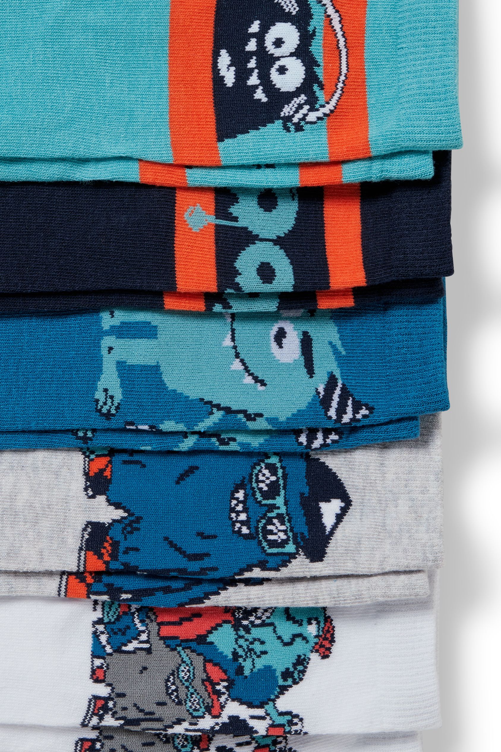 Multipack of 5 - monster - socks with motif