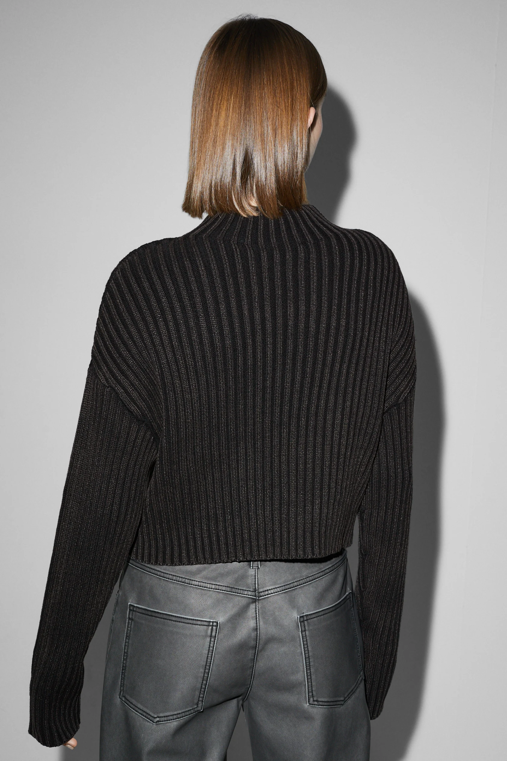 CLOCKHOUSE - jumper with band collar - ribbed