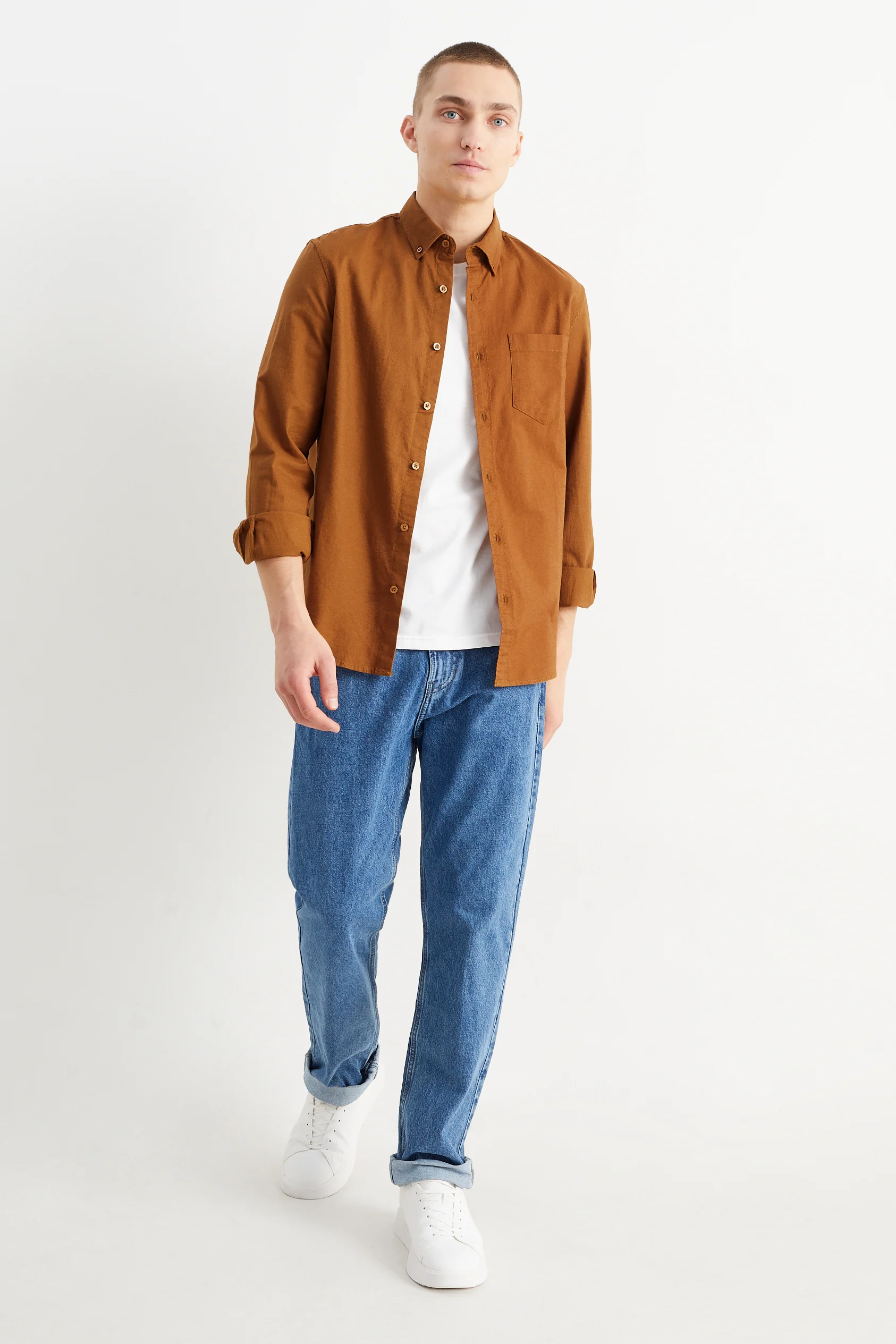 Oxford shirt - regular fit - button-down collar