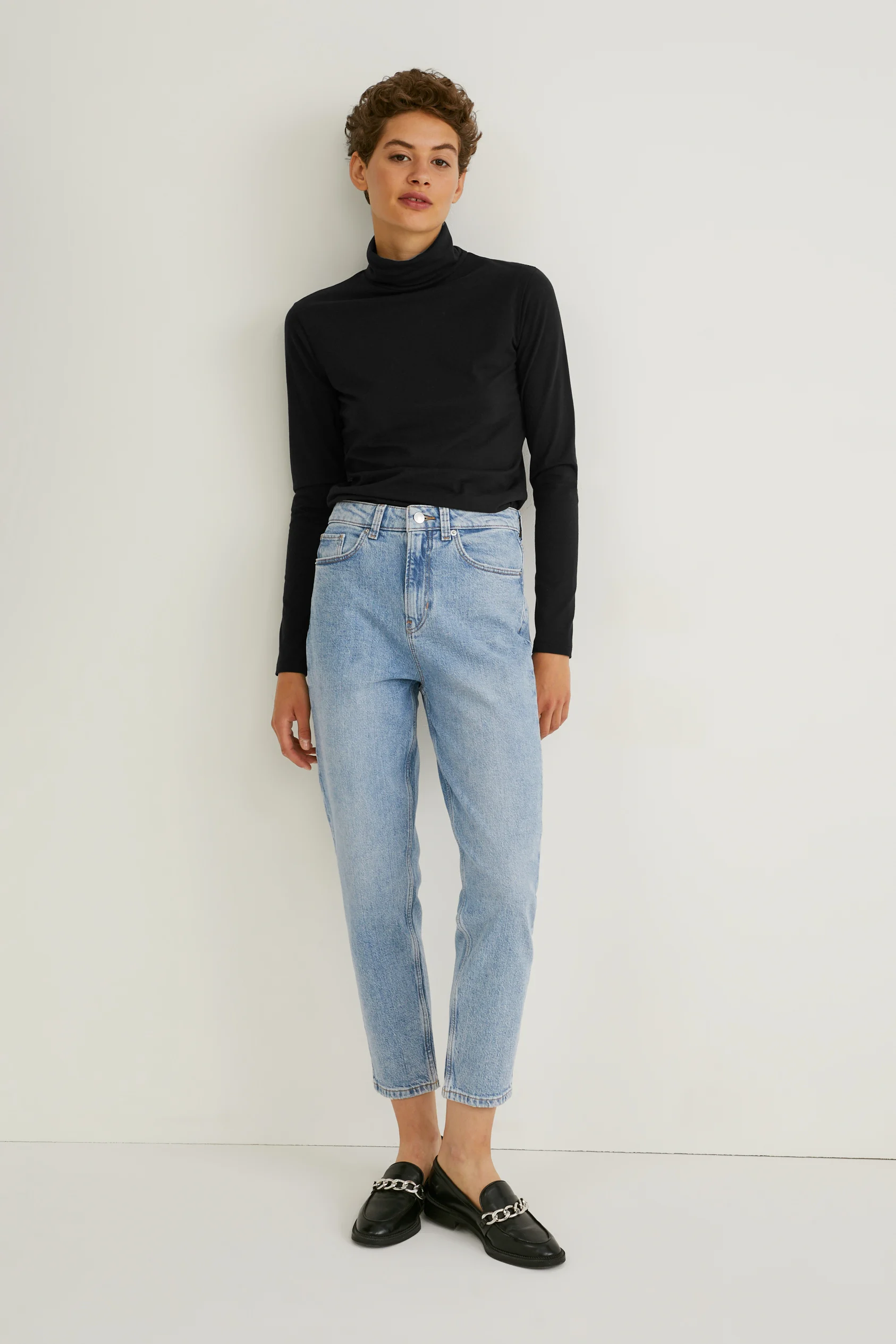 Mom jeans - high waist - LYCRA?