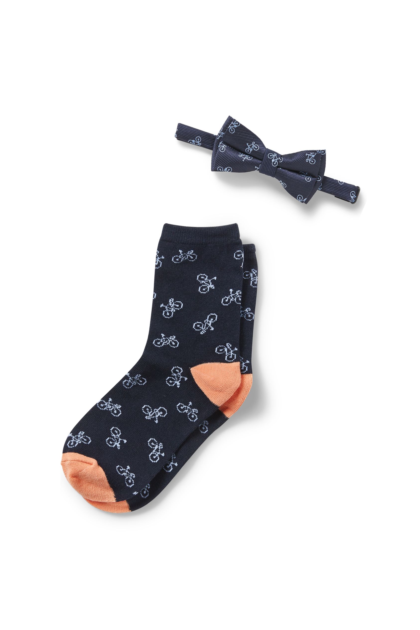 Set - bow tie and socks - 2 piece - patterned