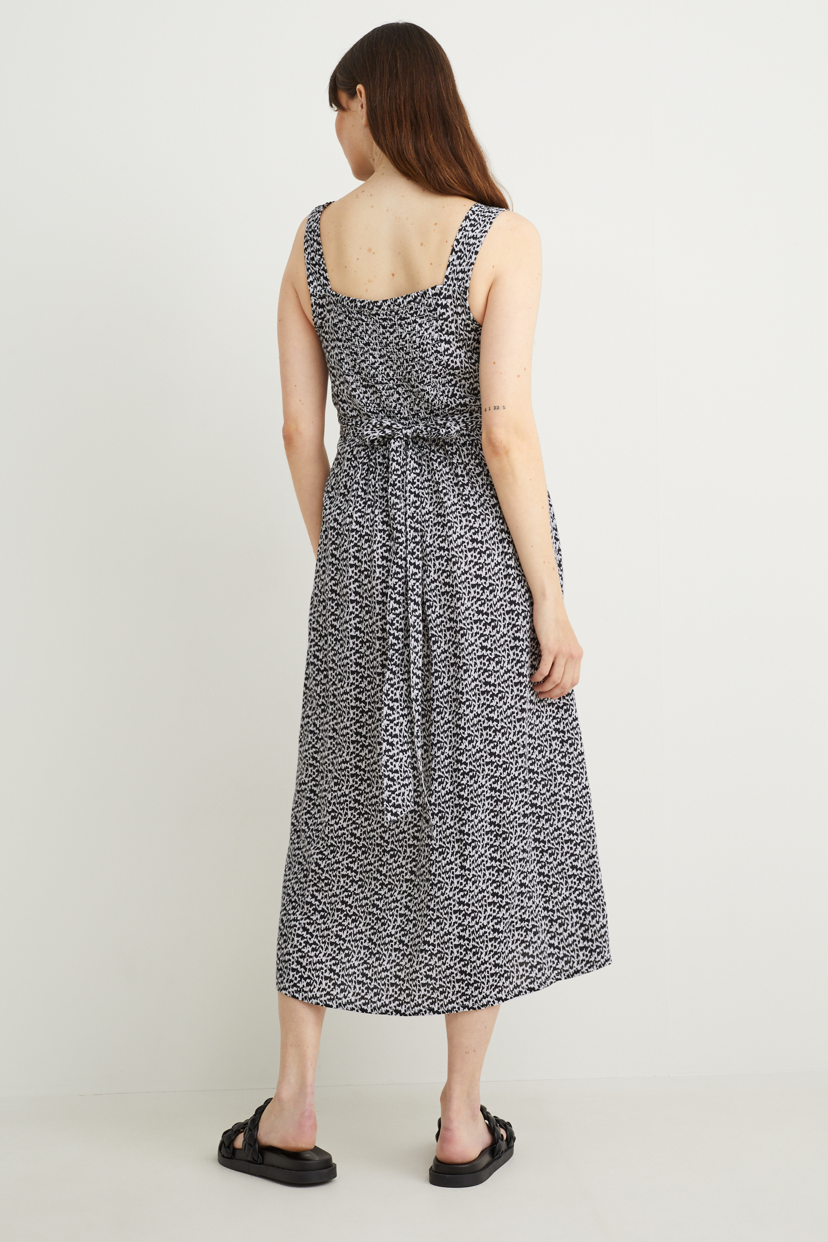 Nursing wrap dress - patterned