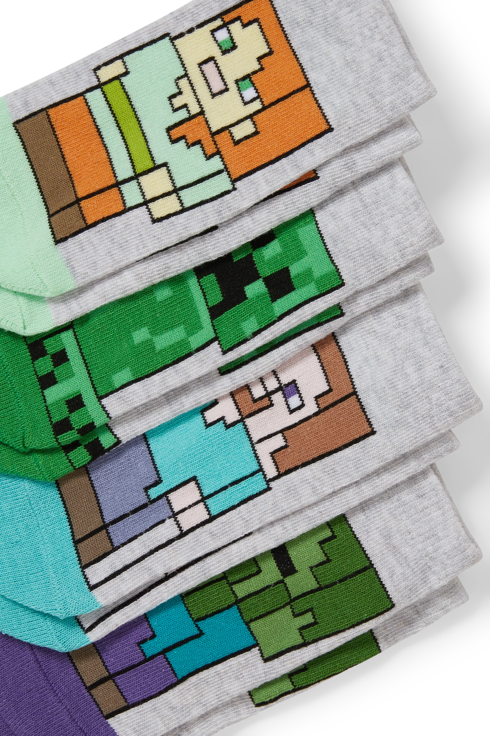 Multipack of 4 - Minecraft - trainer socks