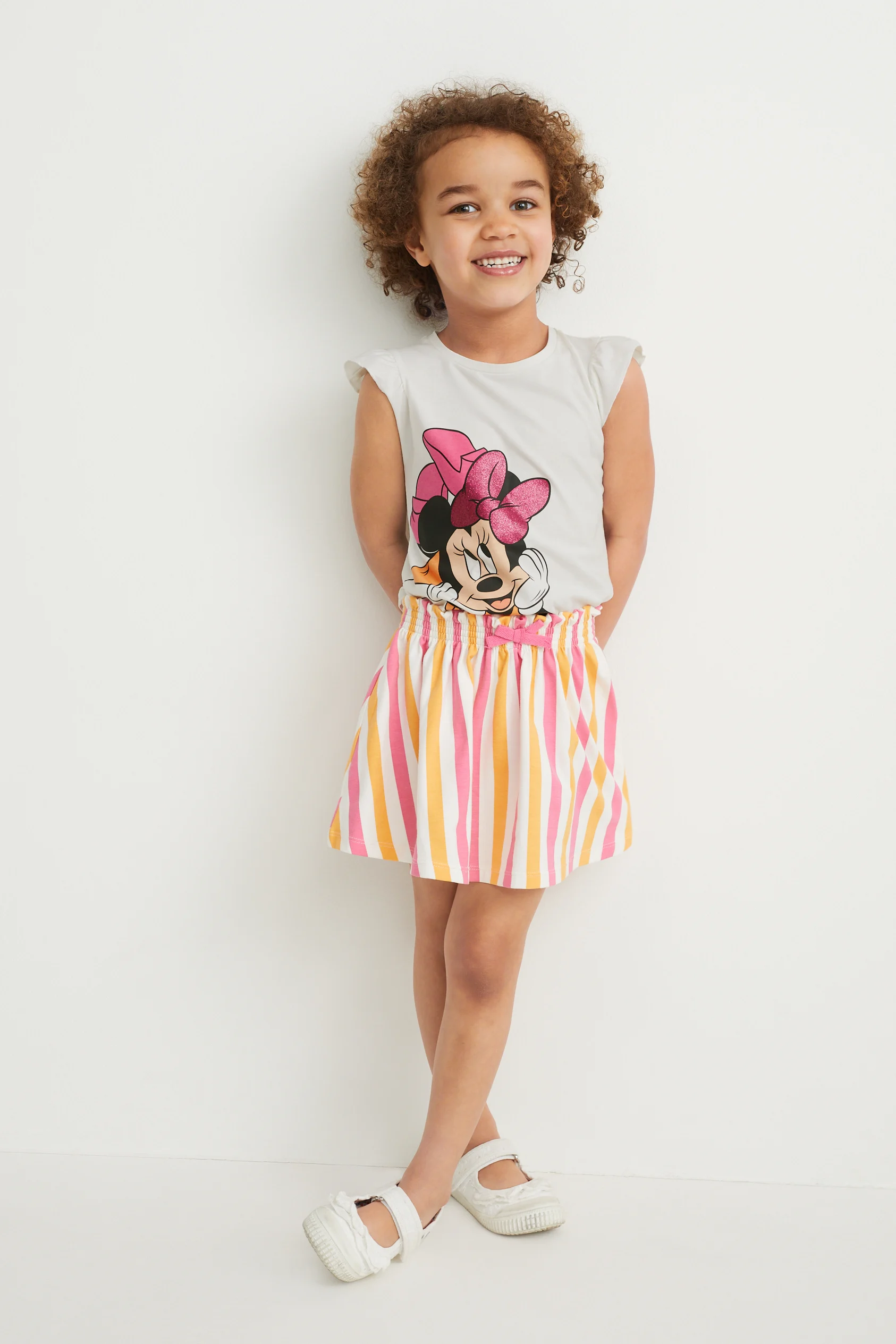 Minnie Mouse - set - short sleeve T-shirt and skirt - 2 piece
