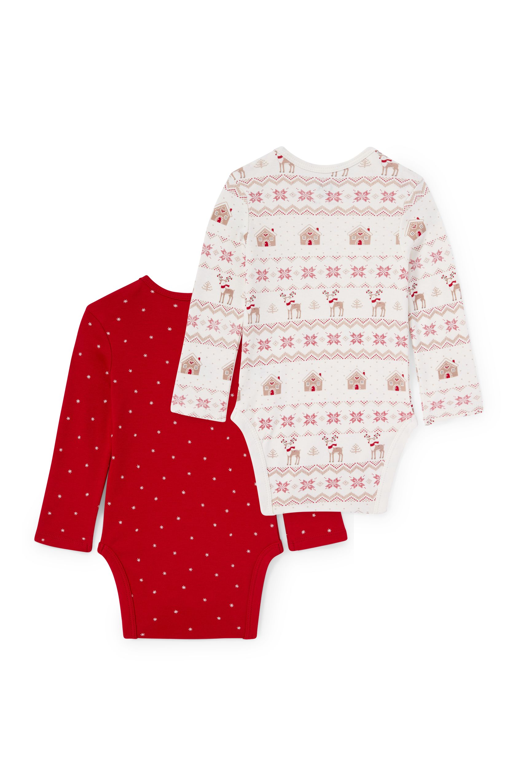 Multipack of 2 - Rudolph - baby Christmas bodysuit
