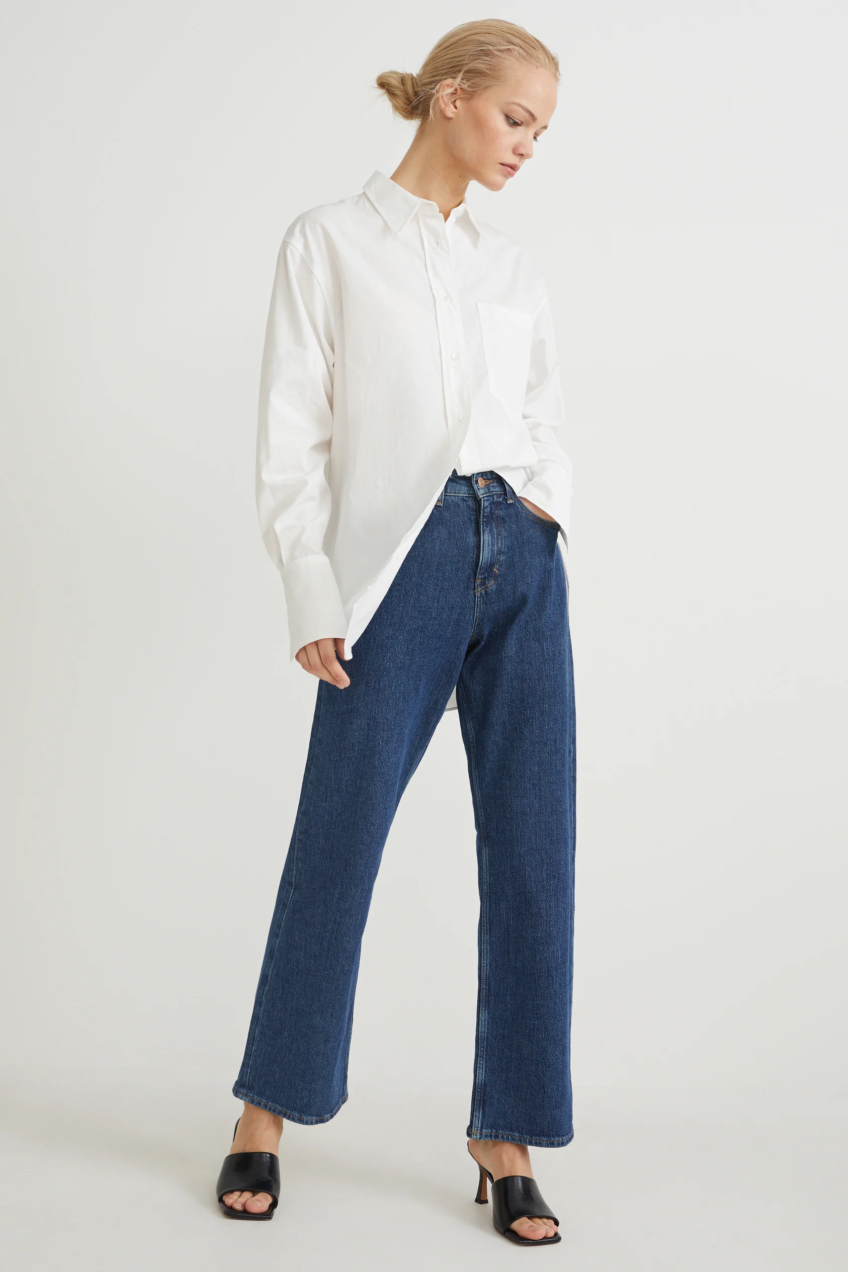 Relaxed jeans - high waist - LYCRA?