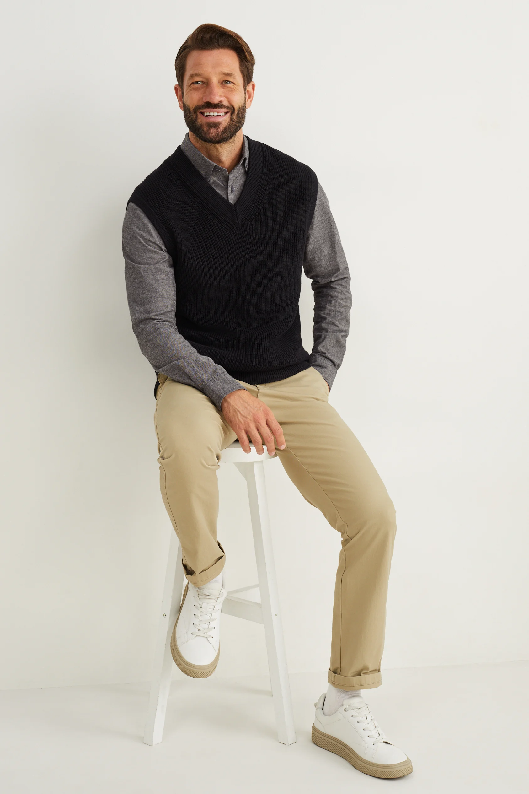 Shirt - regular fit - button-down collar