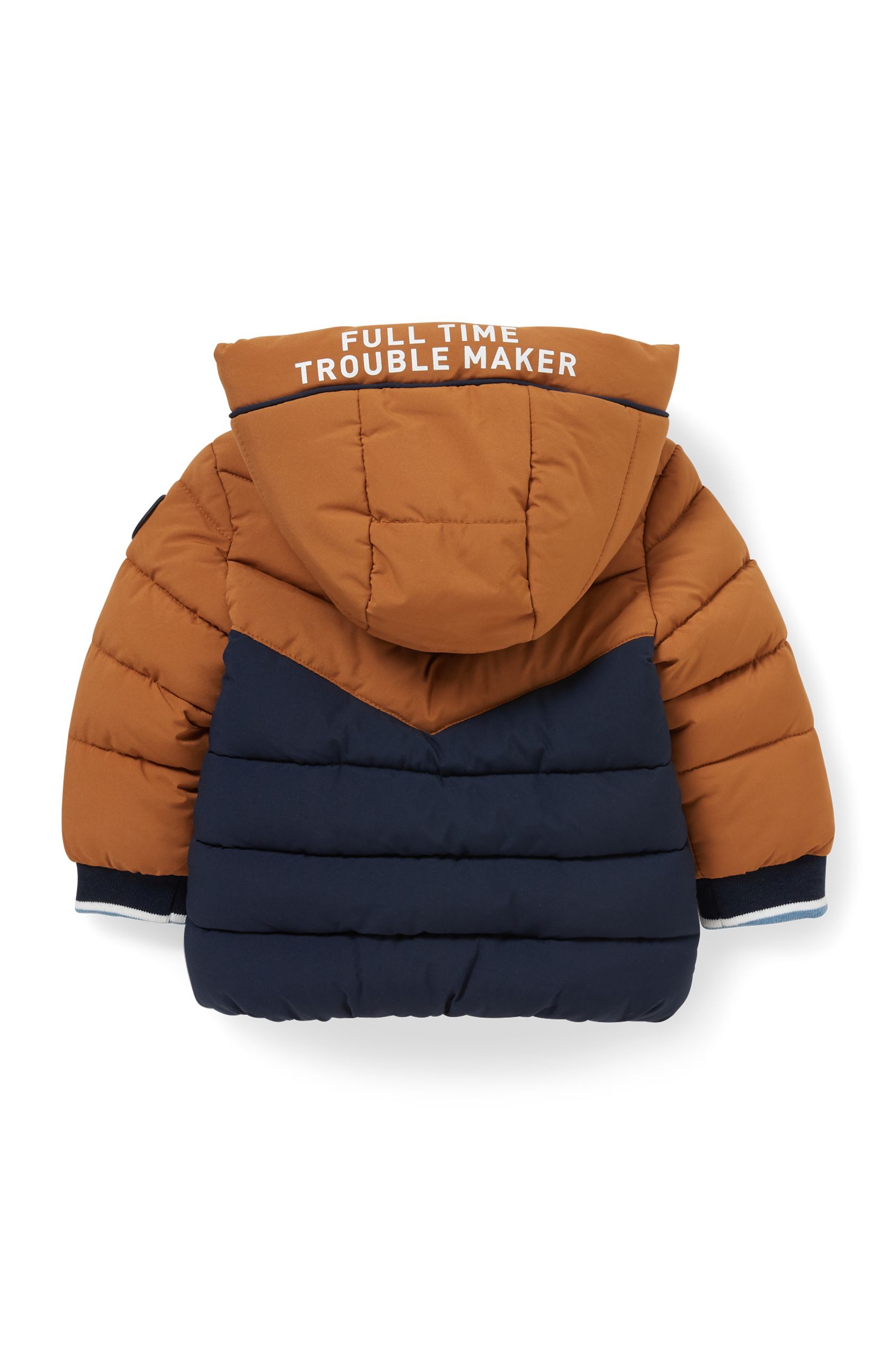 Baby quilted jacket with hood