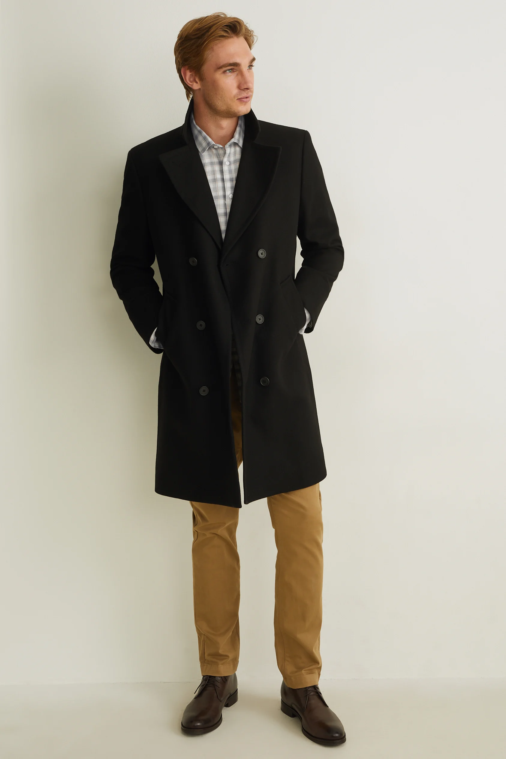 Shirt - slim fit - Kent collar - check