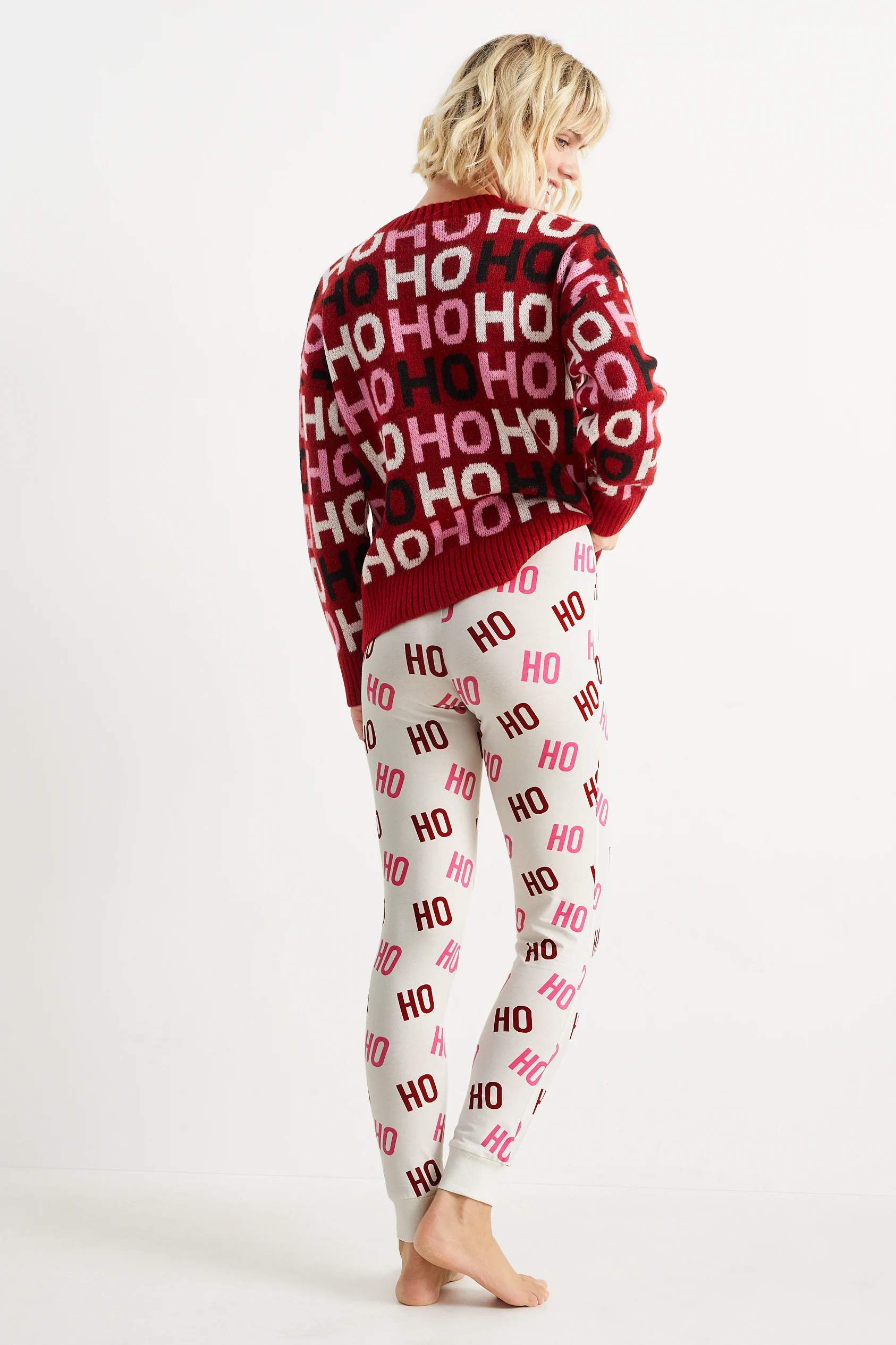 Multipack of 2 - Christmas pyjama bottoms - HoHoHo - patterned