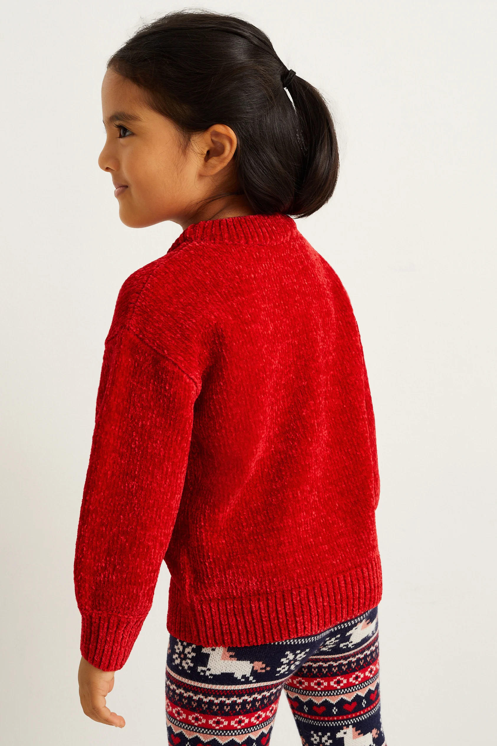 Chenille Christmas jumper - penguin