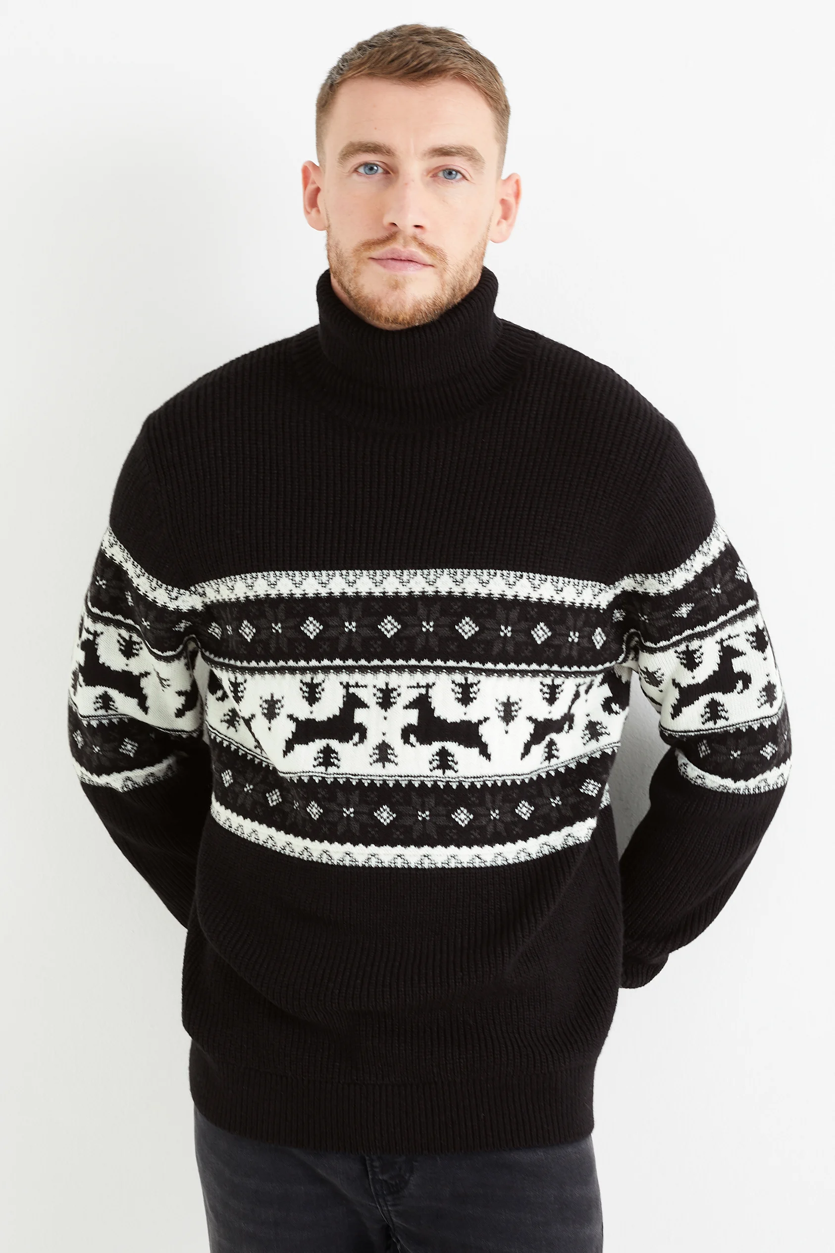 Christmas polo neck jumper