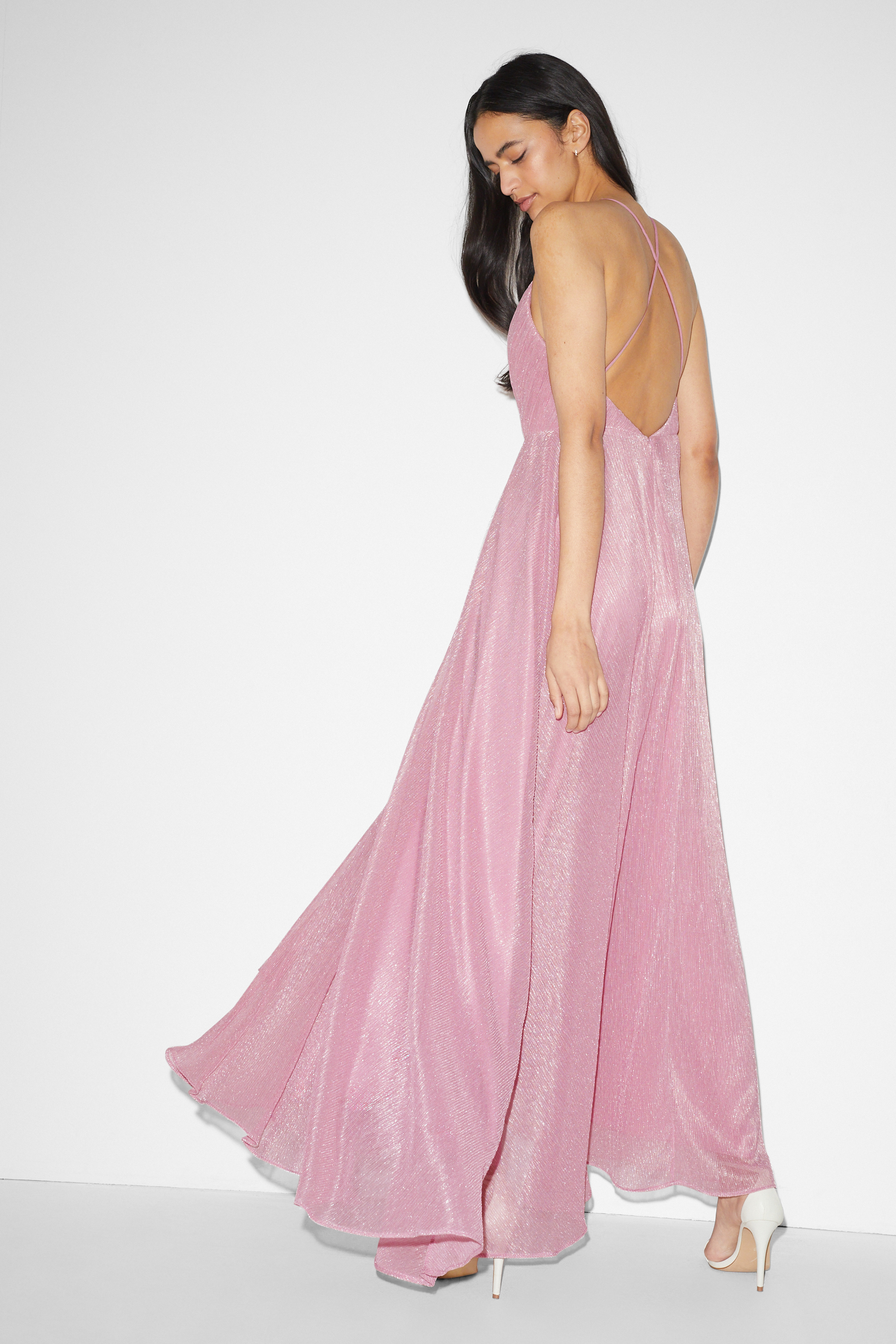 CLOCKHOUSE - fit & flare dress - shiny - partywear