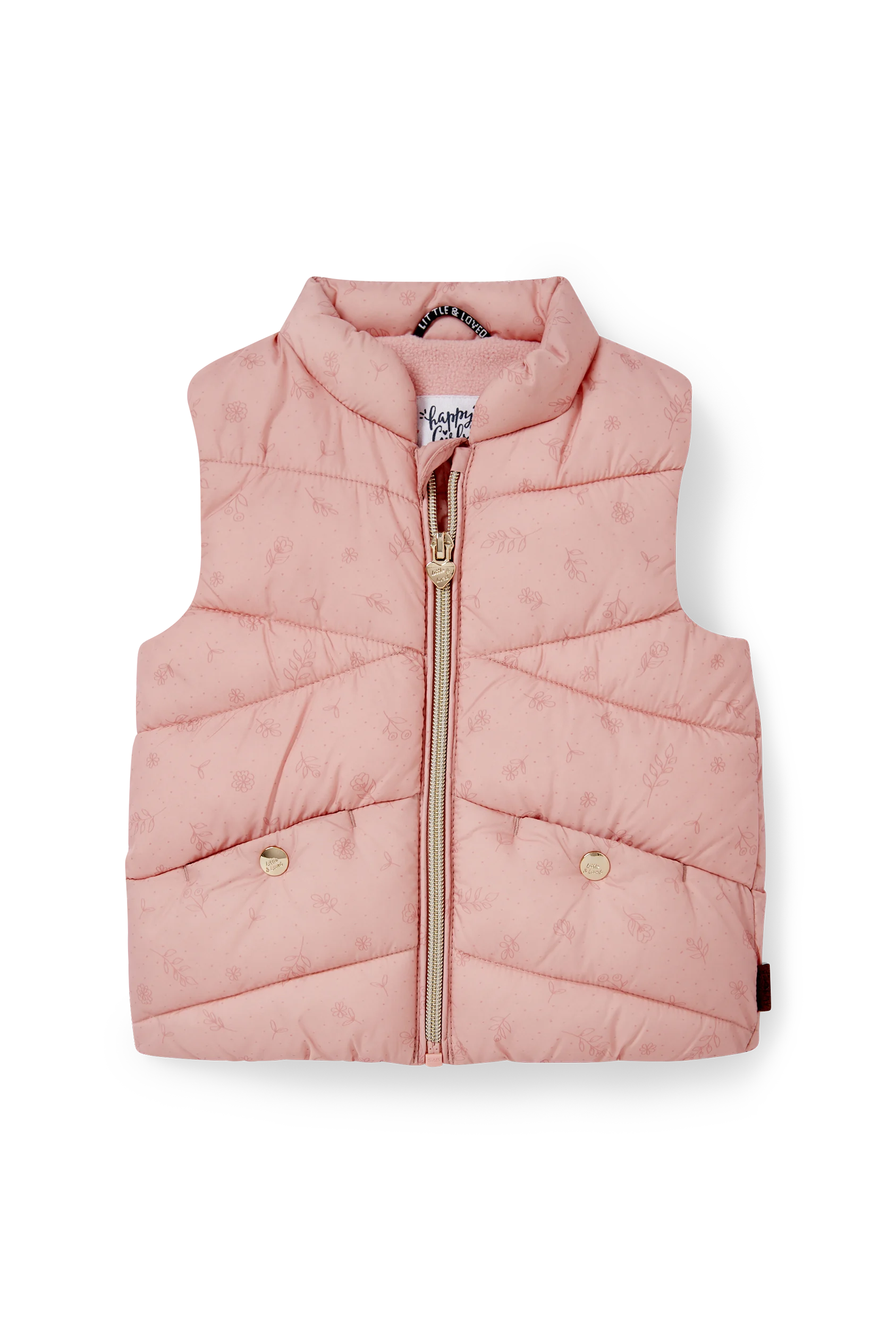 Quilted baby gilet