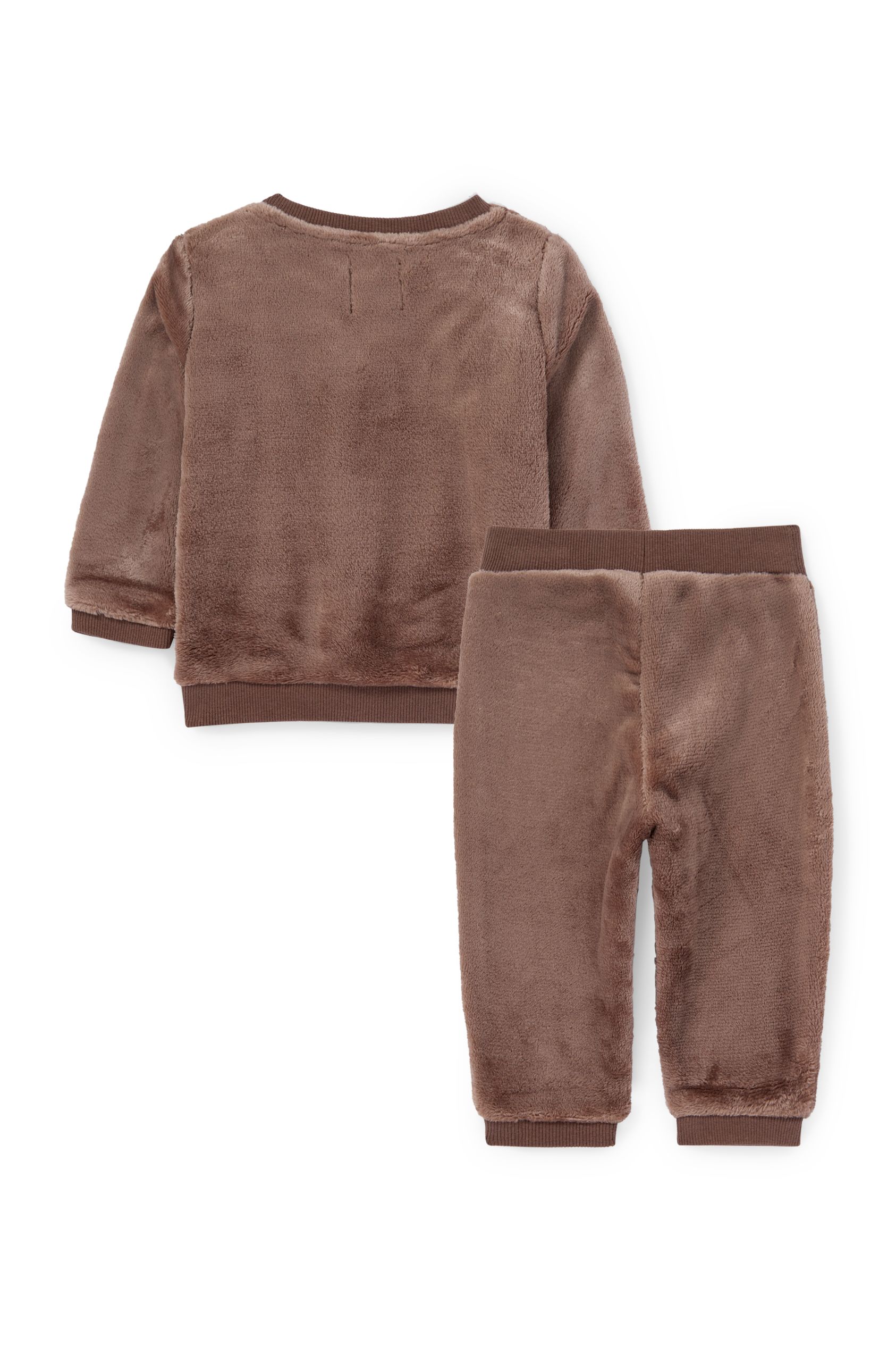 Teddy bear - baby thermal outfit - 2 piece