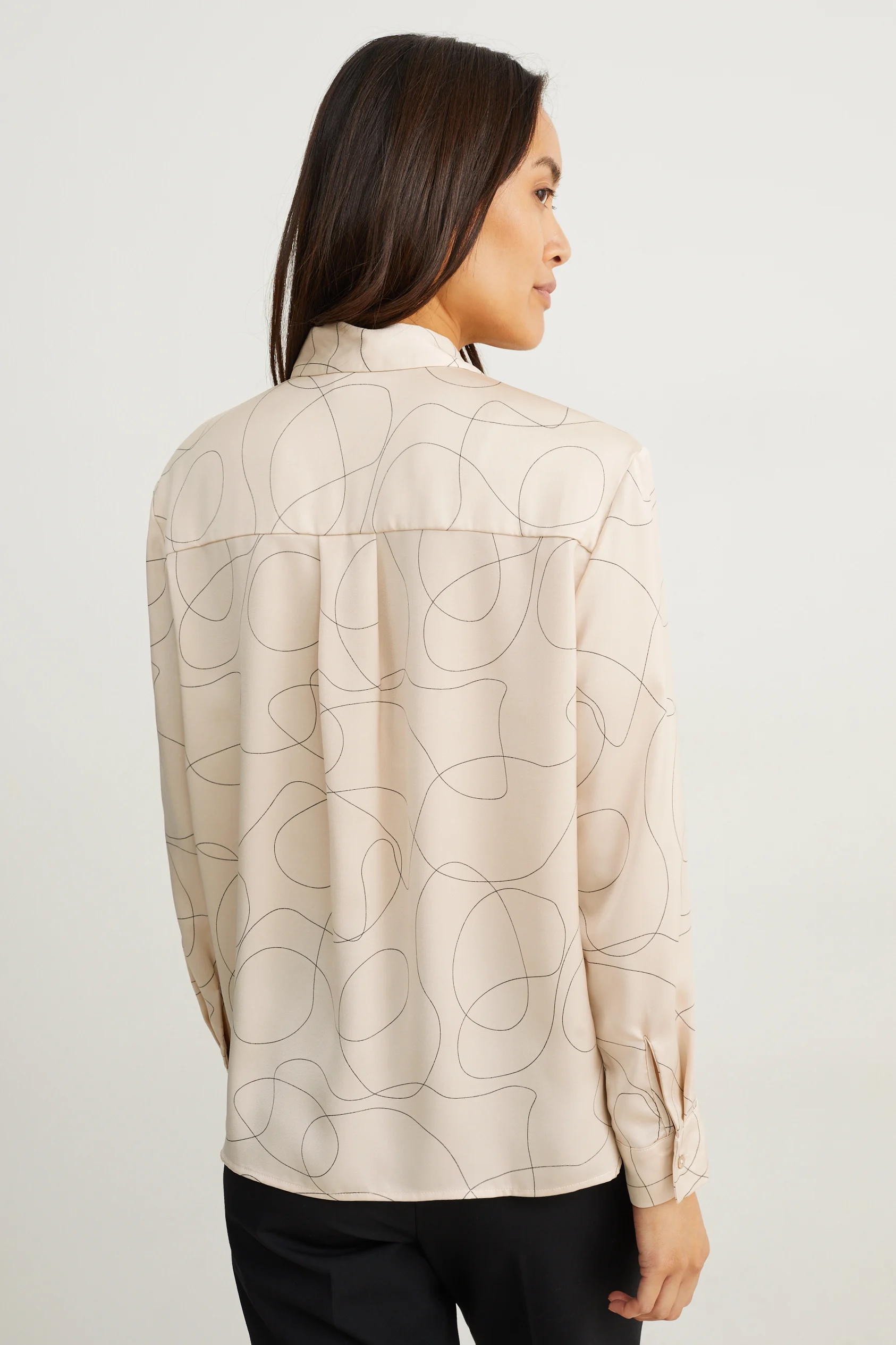 Business blouse - patterned