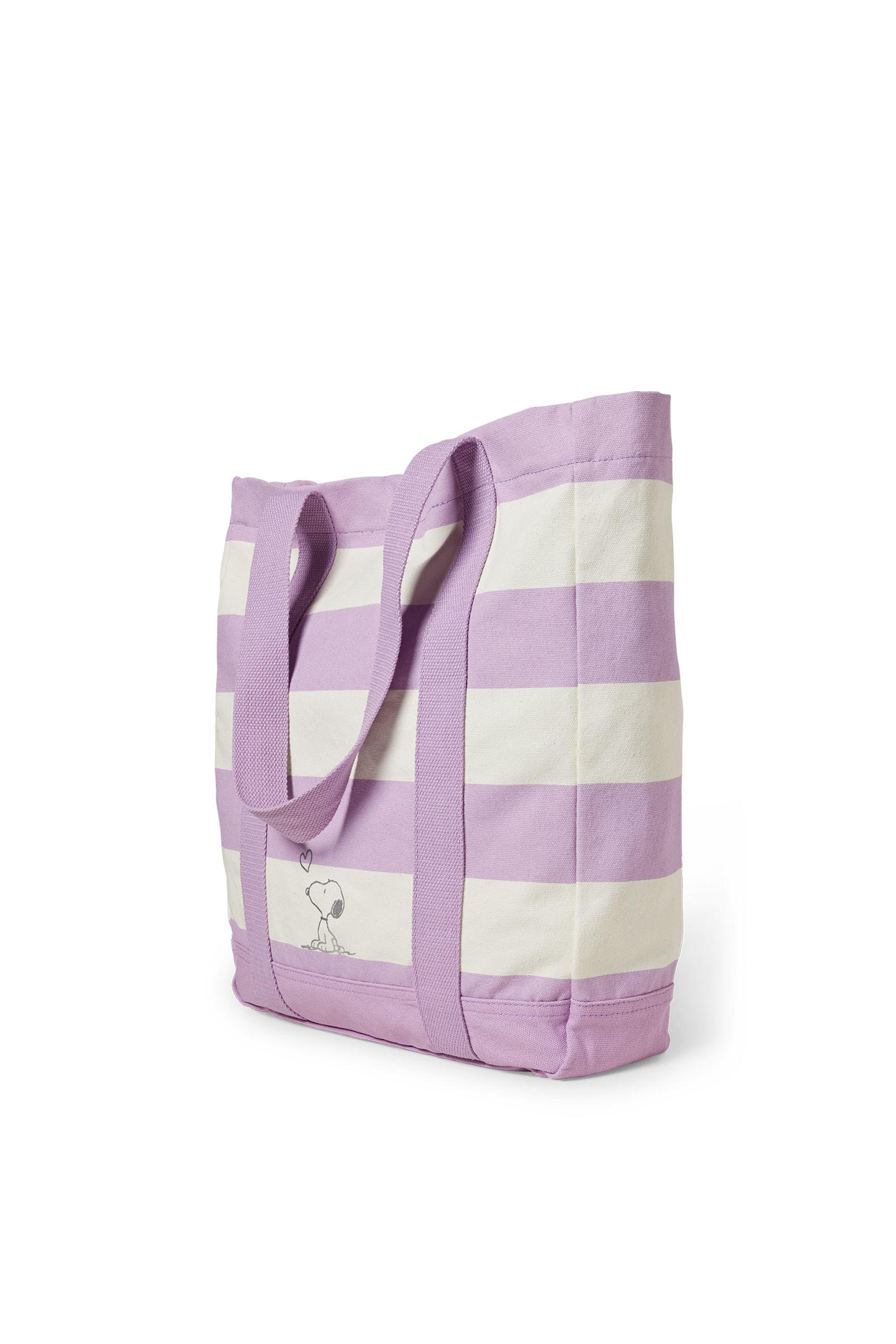 Shopper - striped - Snoopy